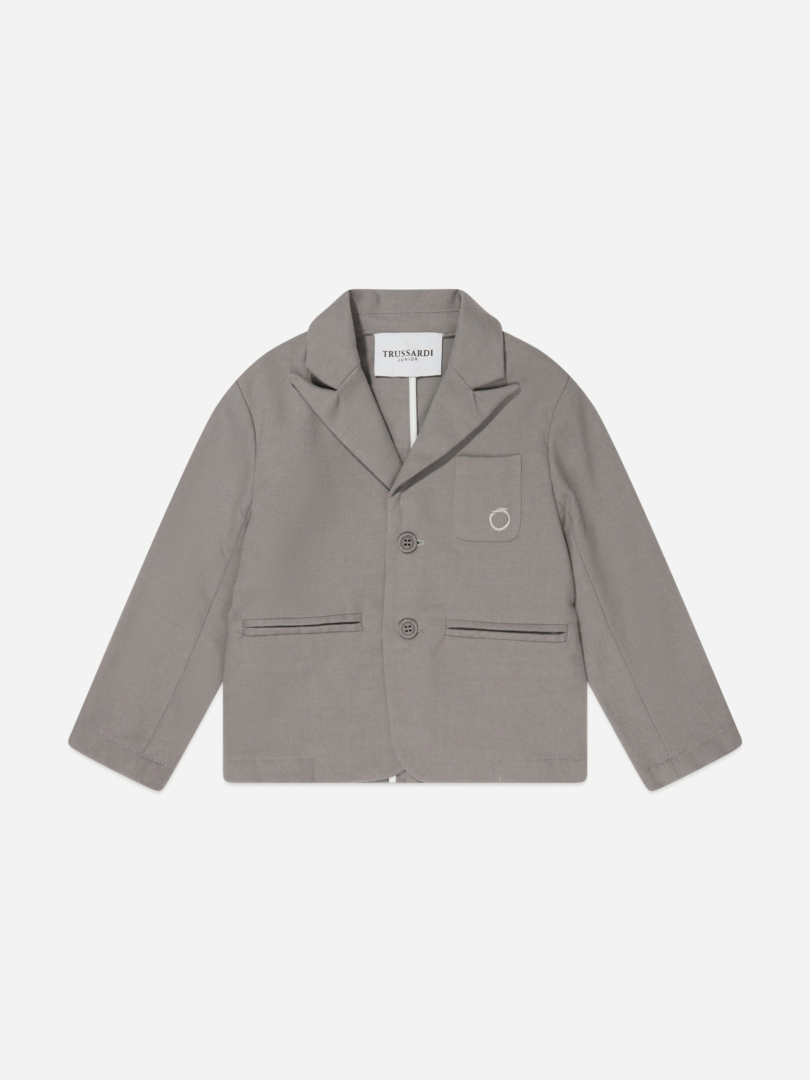 Trussardi Boys Grey Gramlin Jacket In - 16 Yrs