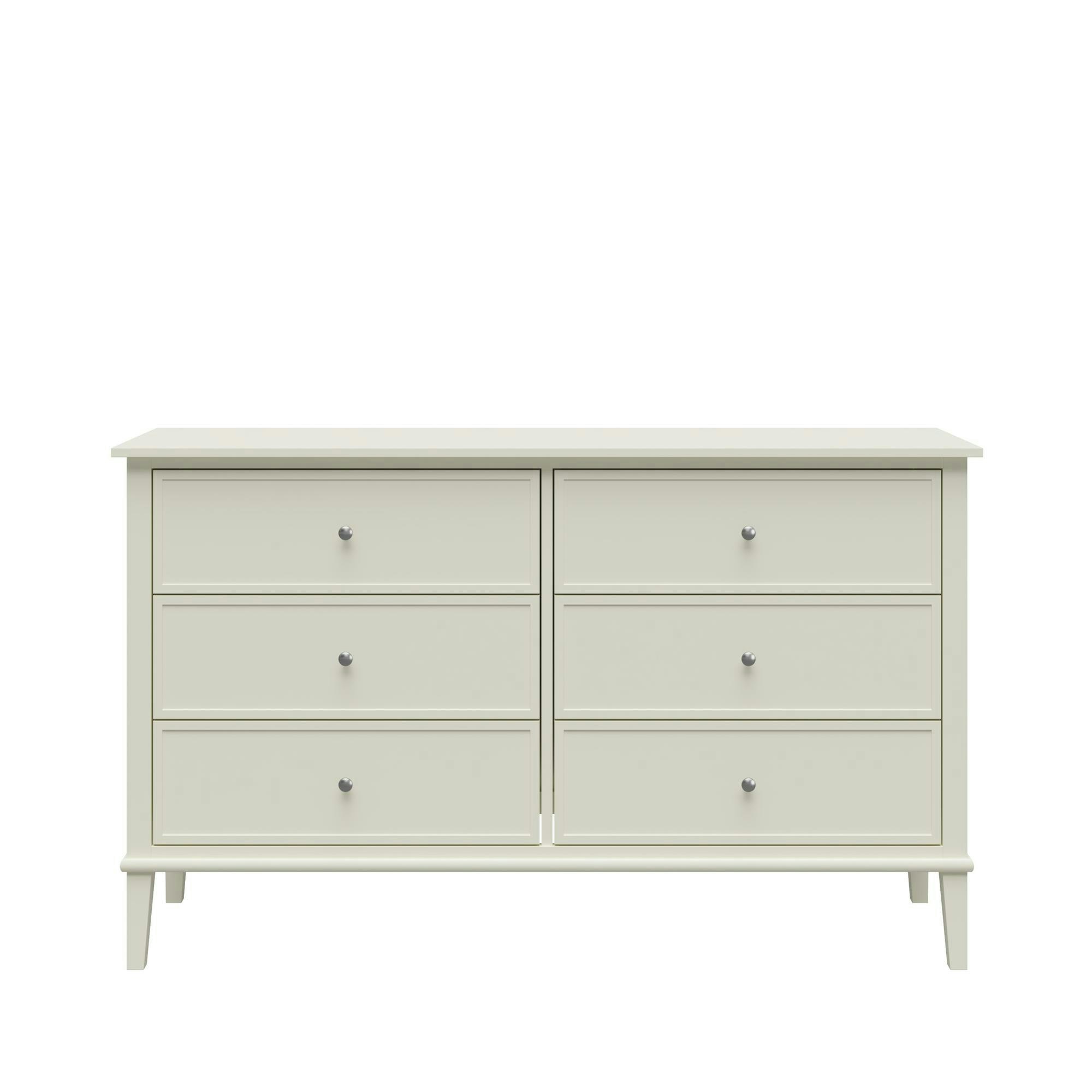 Dorel Home White Franklin 6 Drawer Dresser Soft