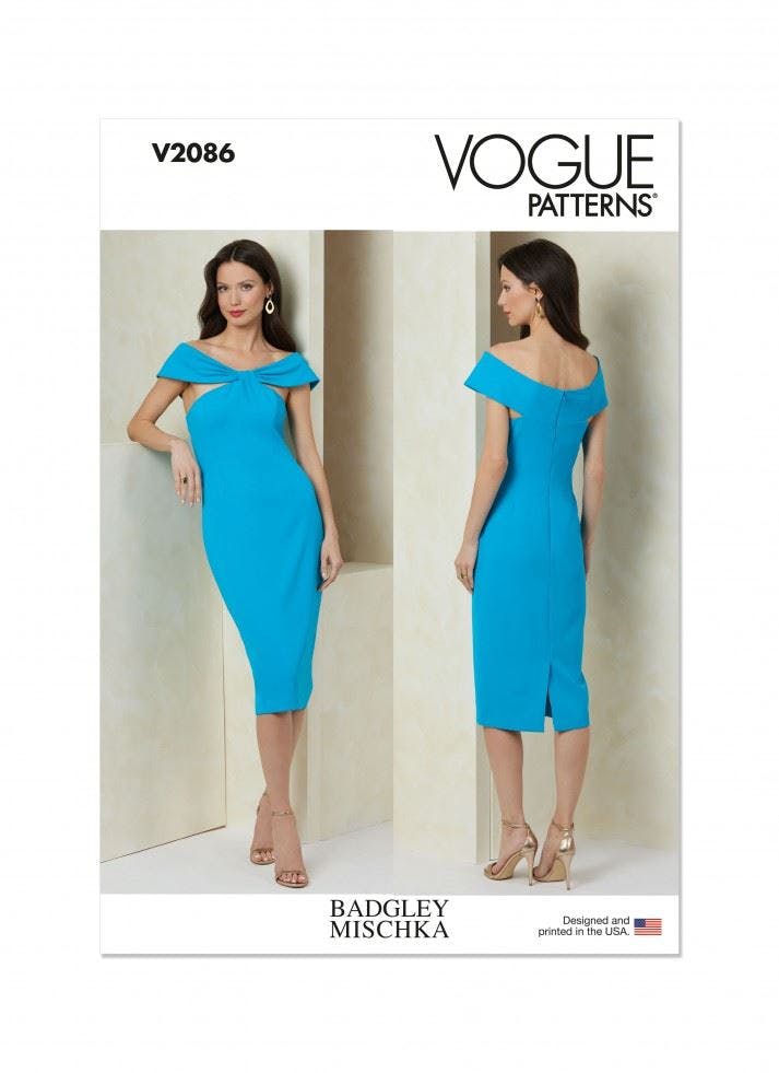 Vogue Women's Sewing Pattern 2086, Dresses For B5 (8-10-12-14-16) - Advanced - Y5 (18-20-22-24-26)