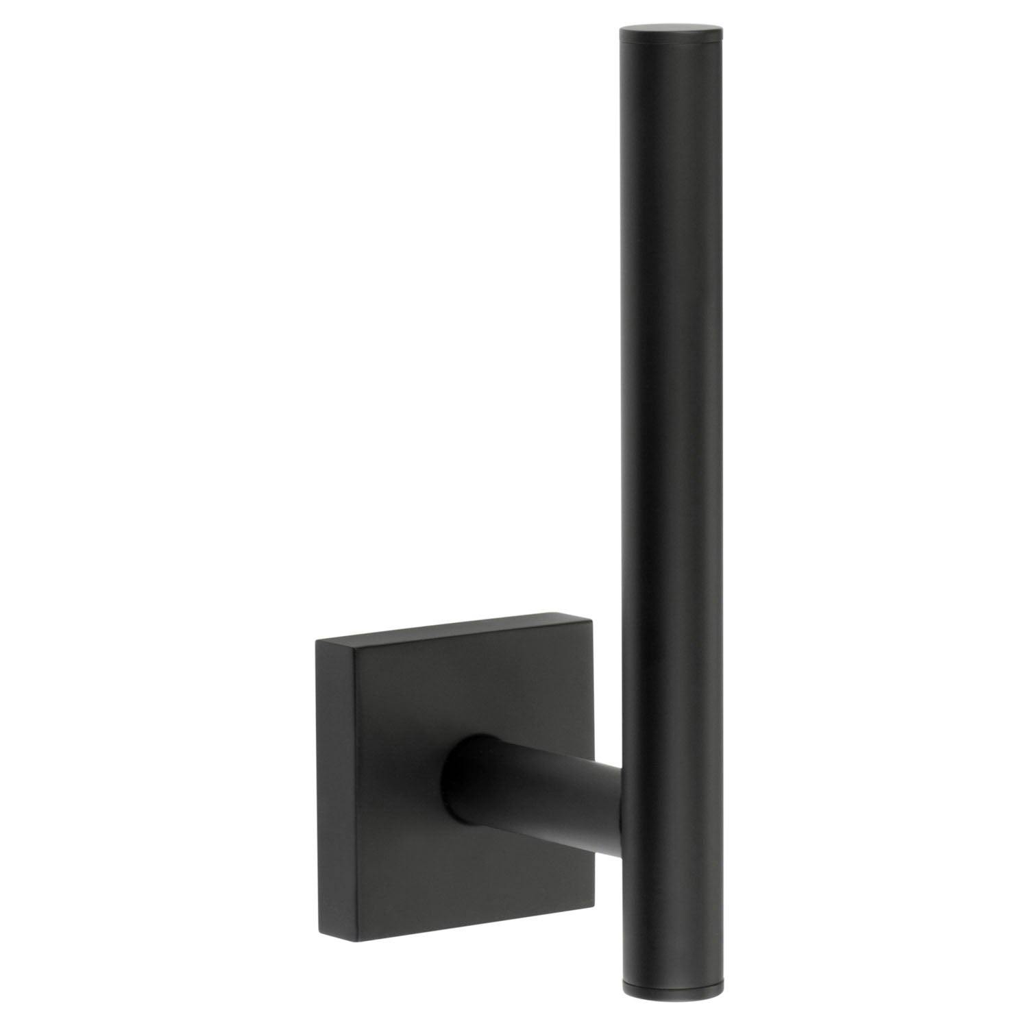 Rackhams Black Matt Spare Toilet Roll Holder