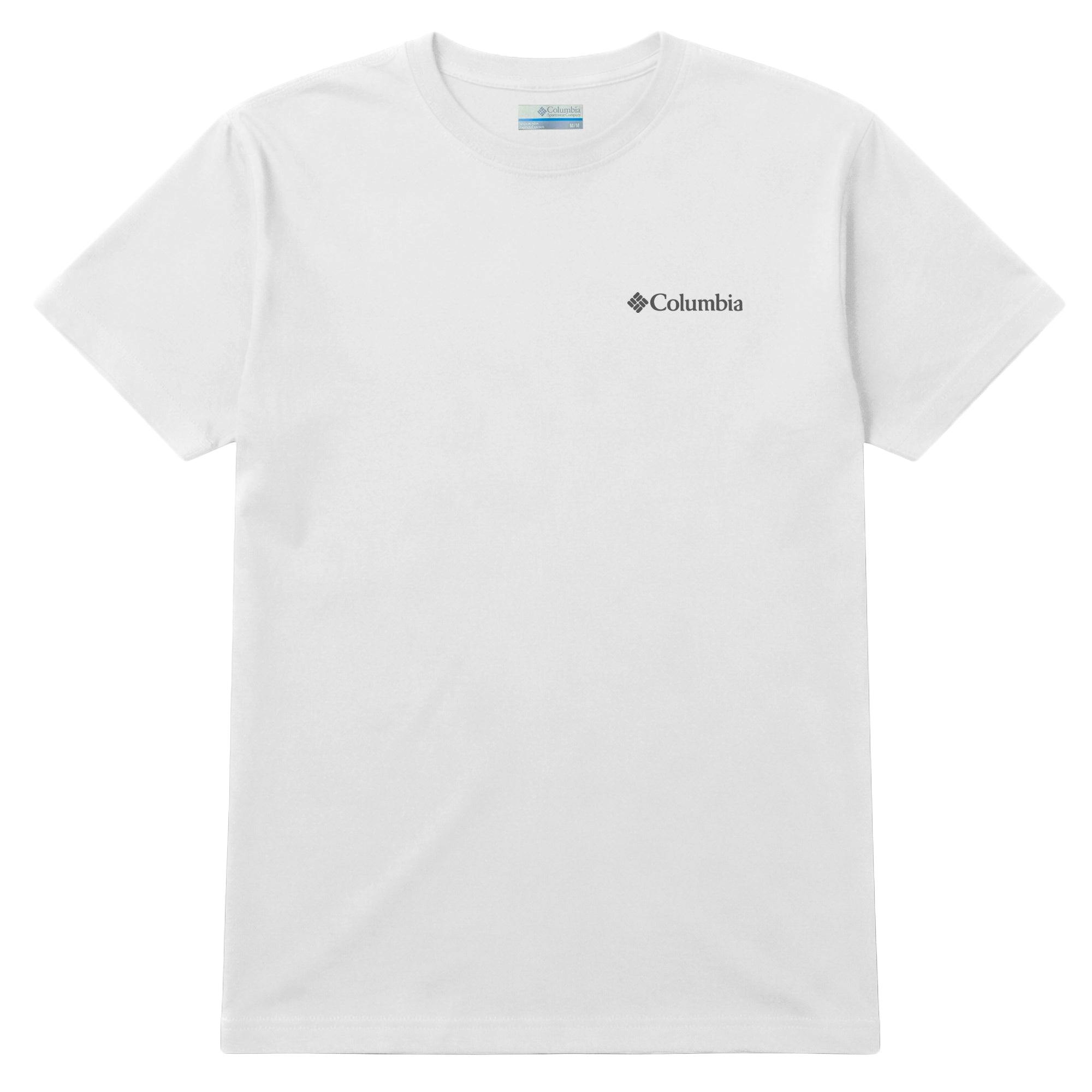 Columbia White Csc Basic Logo T-Shirt - XX-Large