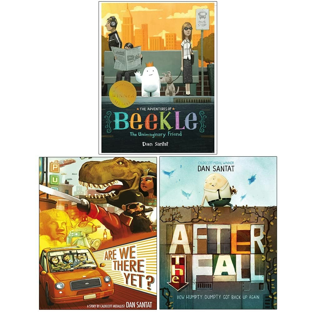 Andersen Press Dan Santat Collection 3 Book Set The Adventures Of Beekle, Are We There Yet?, After The Fall