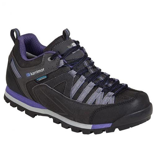 Coolandnew Women's Black/Purple Karrimor Weathertite Spike Low Rise Waterproof Hiking Boots - Uk-7