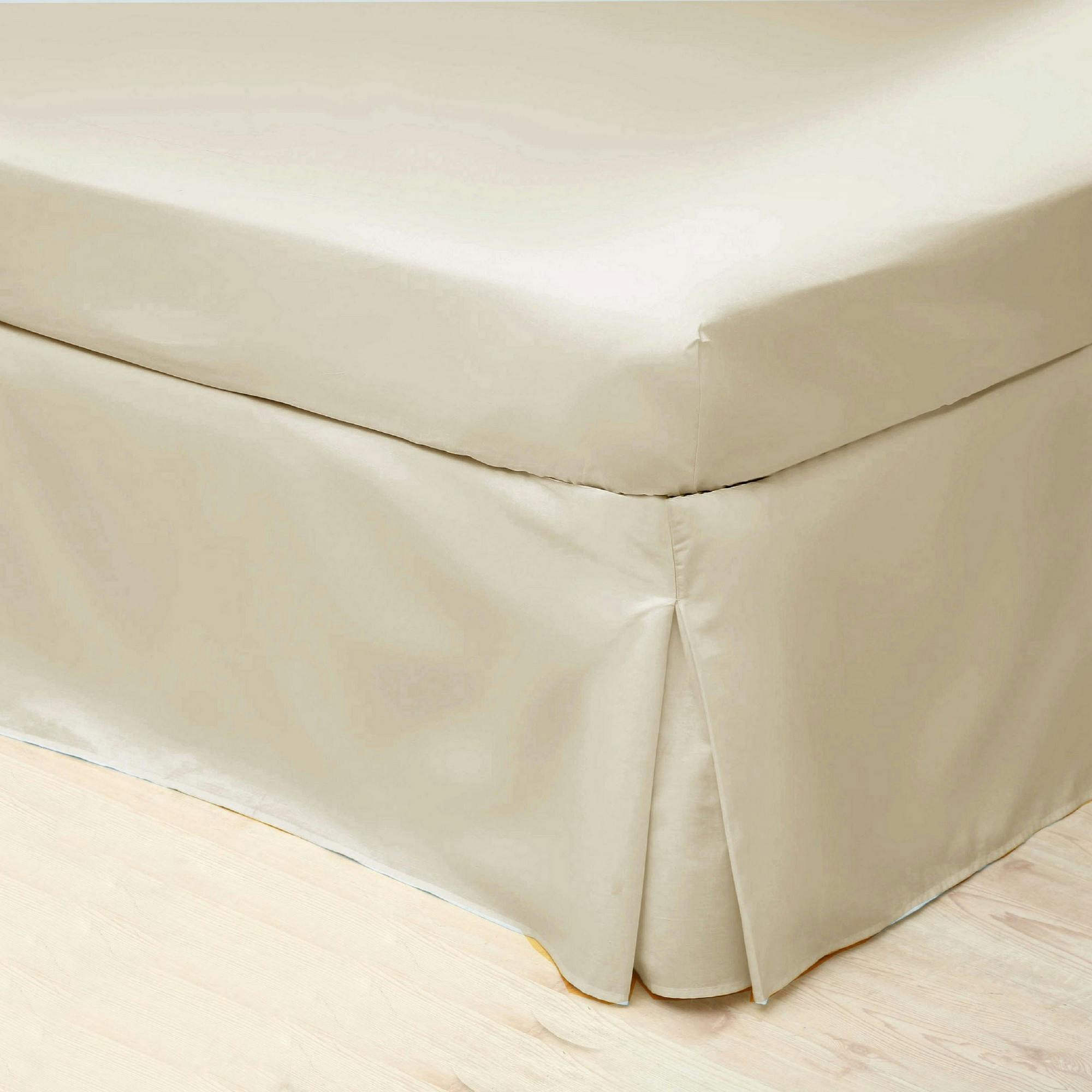 Belledorm Ivory Easycare Percale Platform Valance - Superking - 50% Cotton/50% Polyester