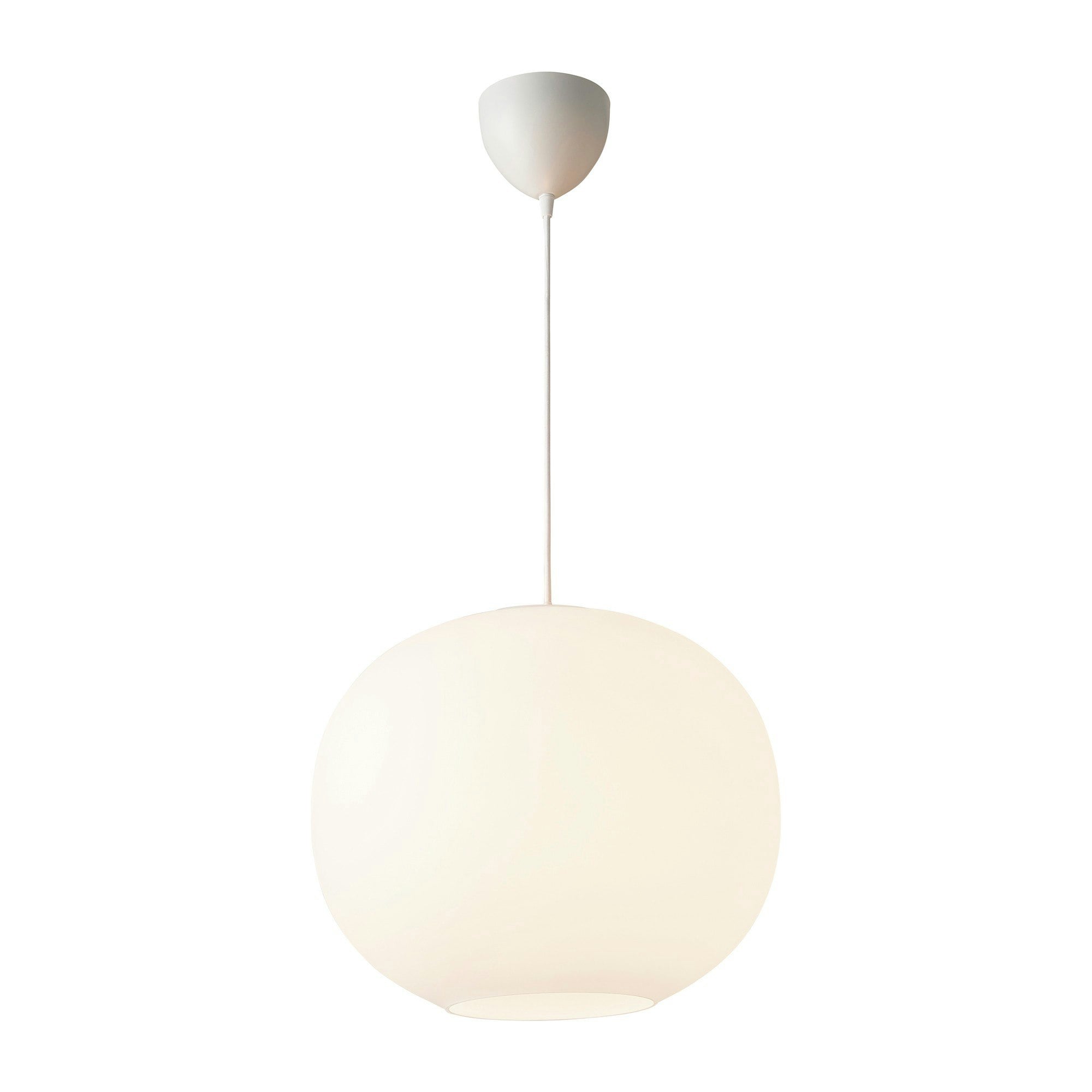 Nordlux Unisex White Navone Pendant Light Opal Glass Dining Room E27 Mains 40Cm - Image 3