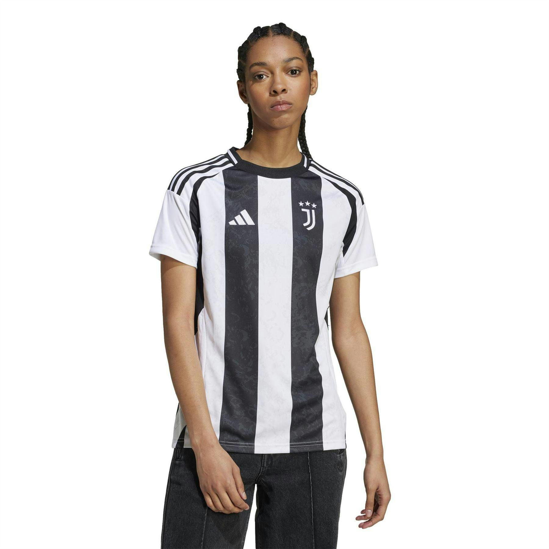 Adidas Women's White Juventus Fc Home Jersey - 16 Uk - 100% Polyester
