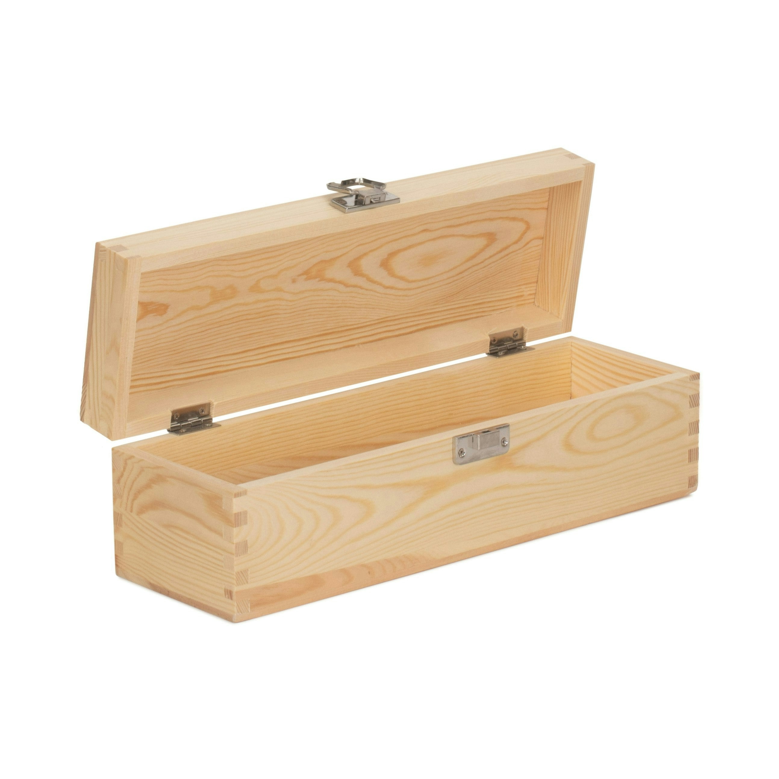 Rackhams Red/Grain Single Bottle Clear Varnish Wooden Display Box - Small