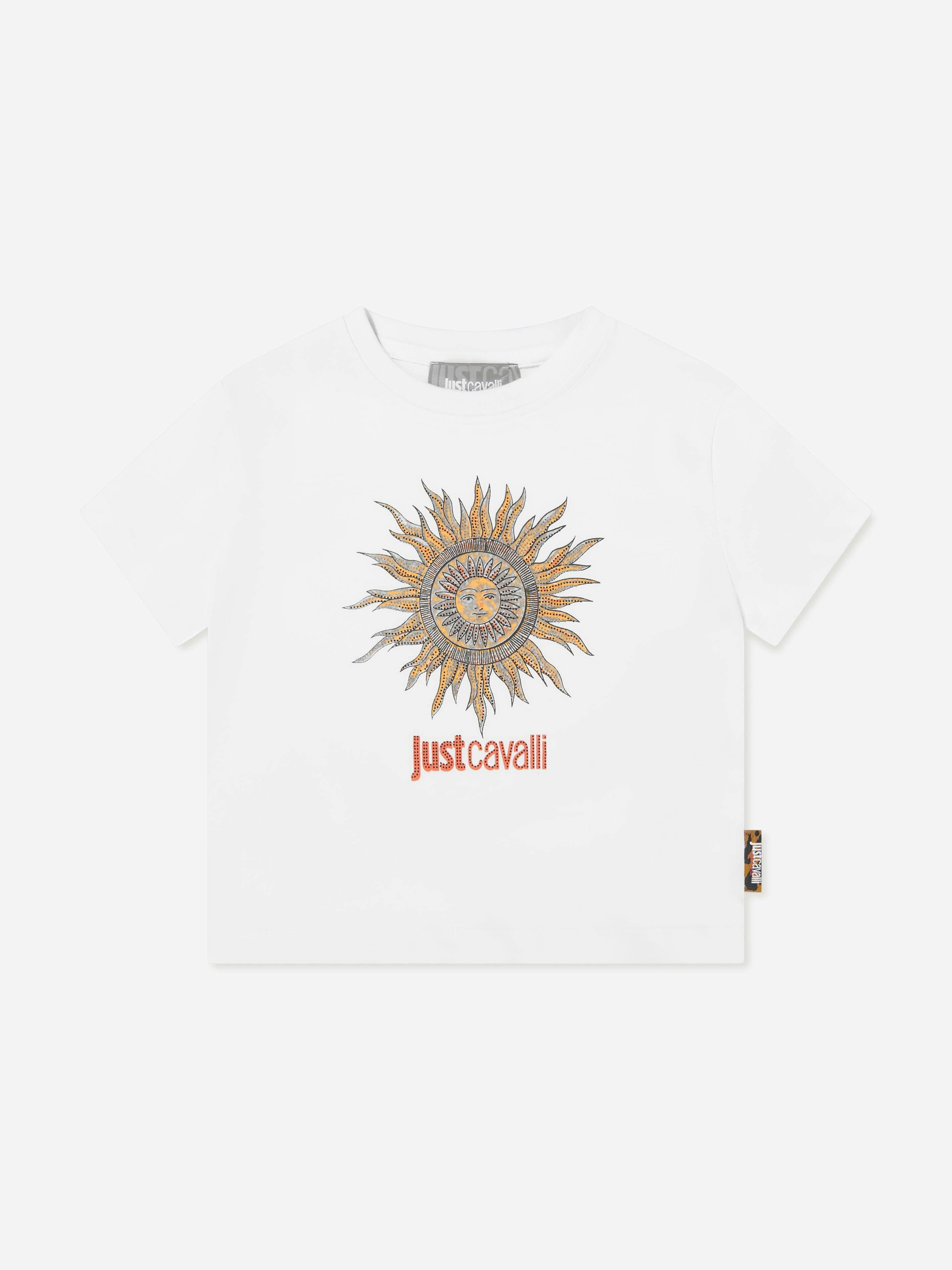 Just Cavalli Unisex Kids White Kids Nalium T-Shirt In - 8 Yrs