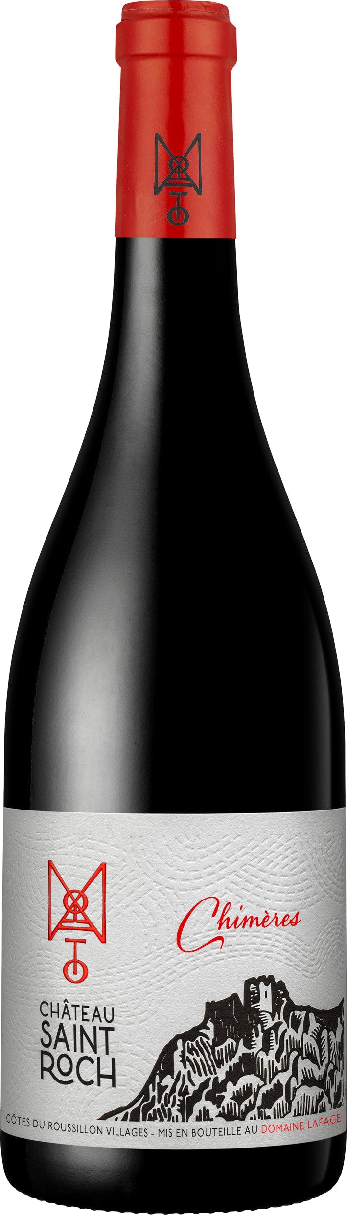 Various Wine Red/Black Chateau Saint-Roch Chimeres, Cotes Du Roussillon Villages 2023 75Cl - Pack Of 6