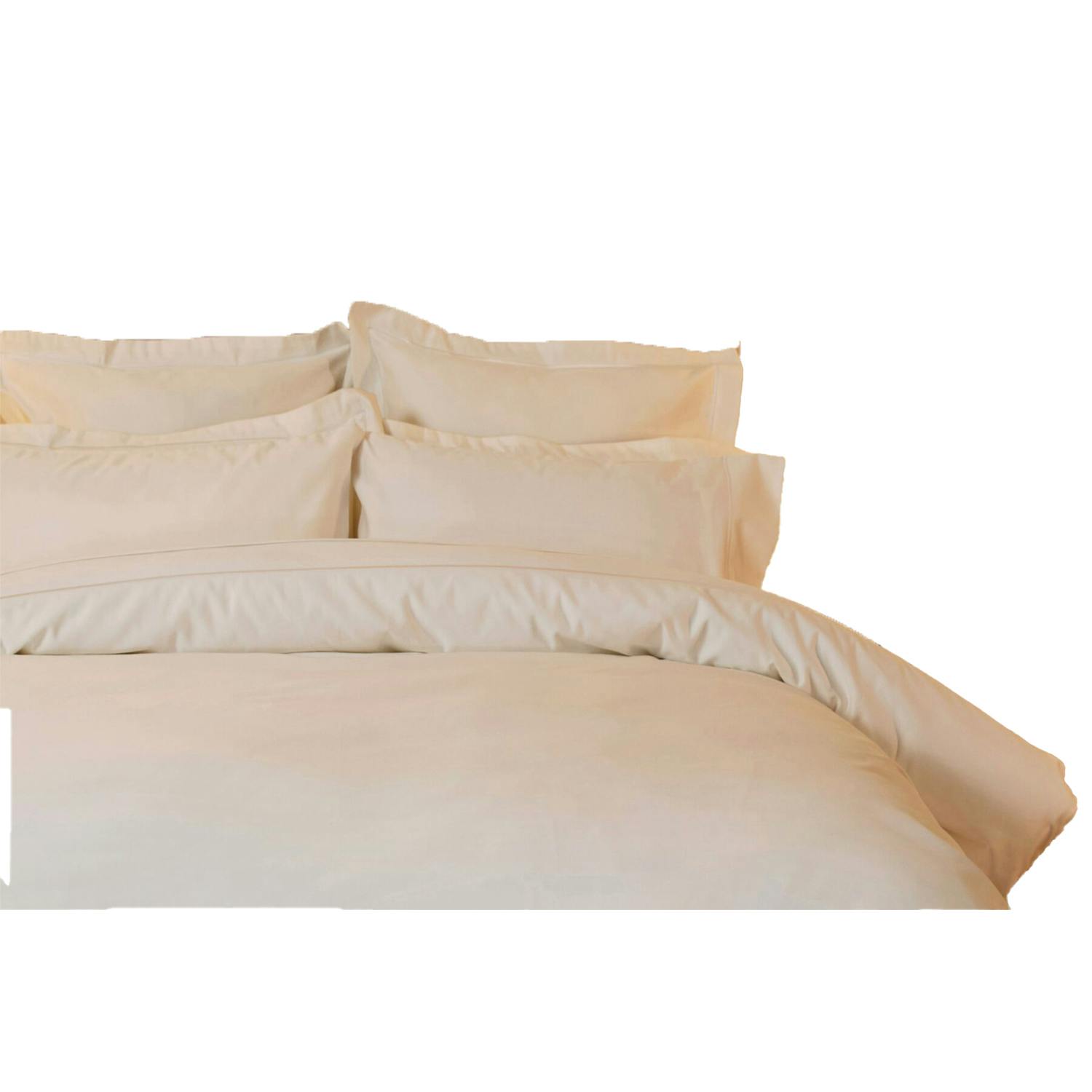 Rackhams Ivory Egyptian Cotton Plain Duvet Cover - Single - 100% Egyptian Cotton