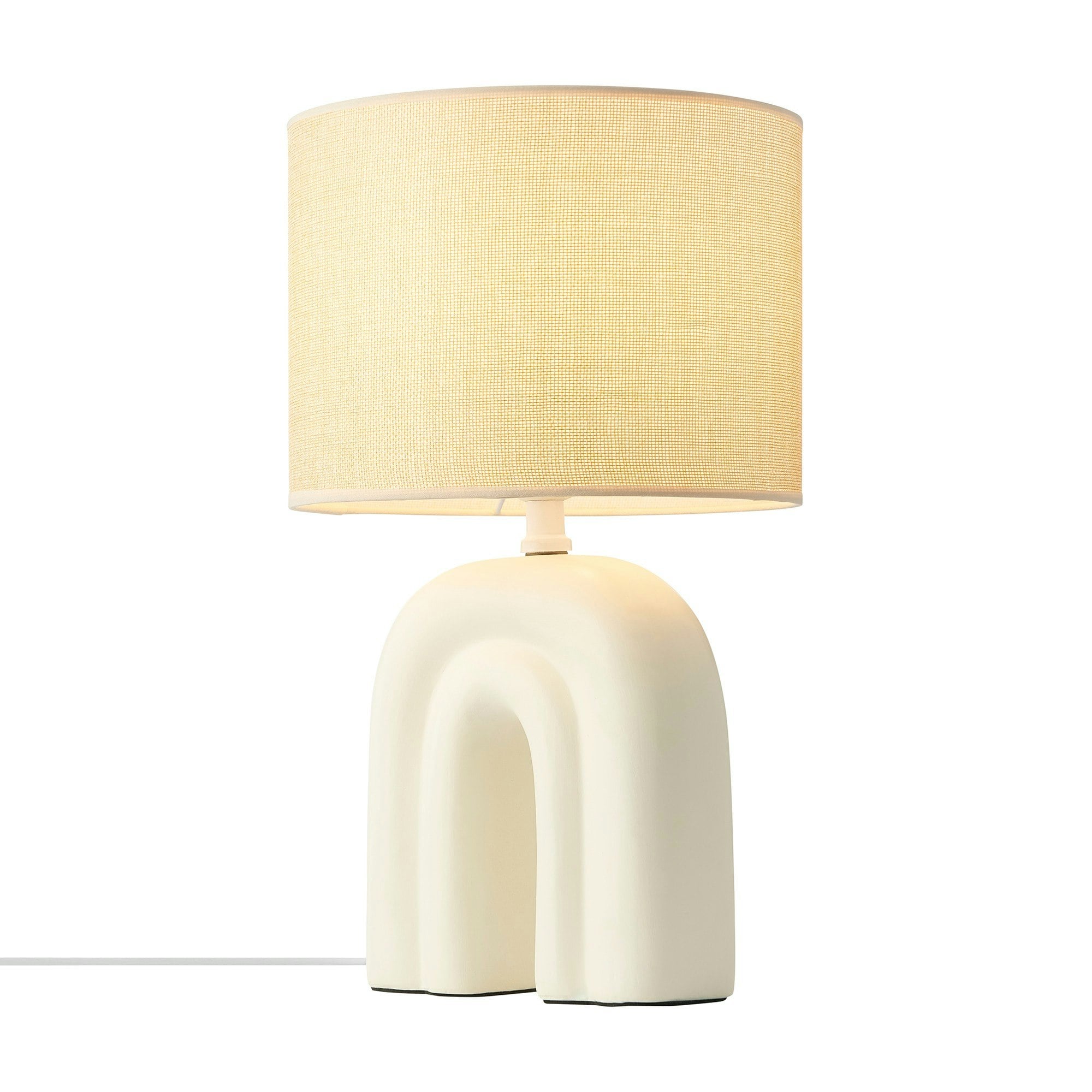 Rackhams Beige Haze | Table Lamp | - Ceramic - 1