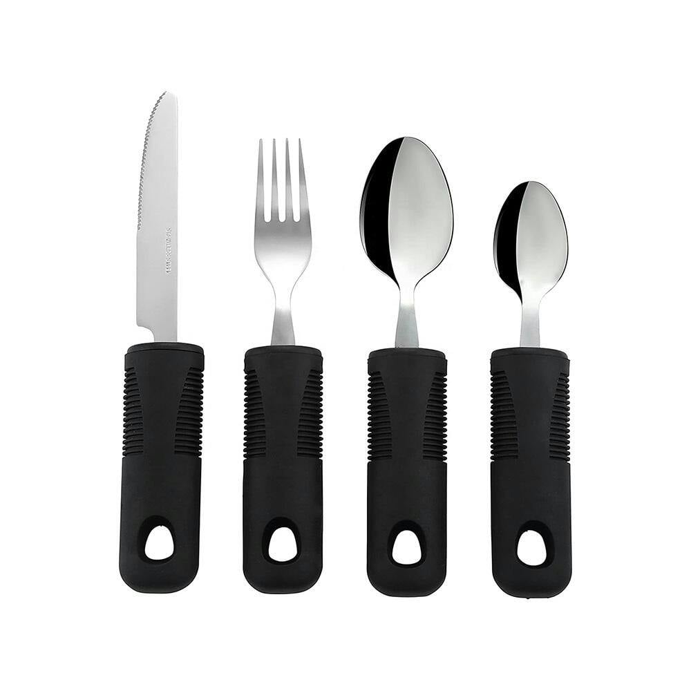 Rackhams Easy Grip Cutlery Set (4 Piece)