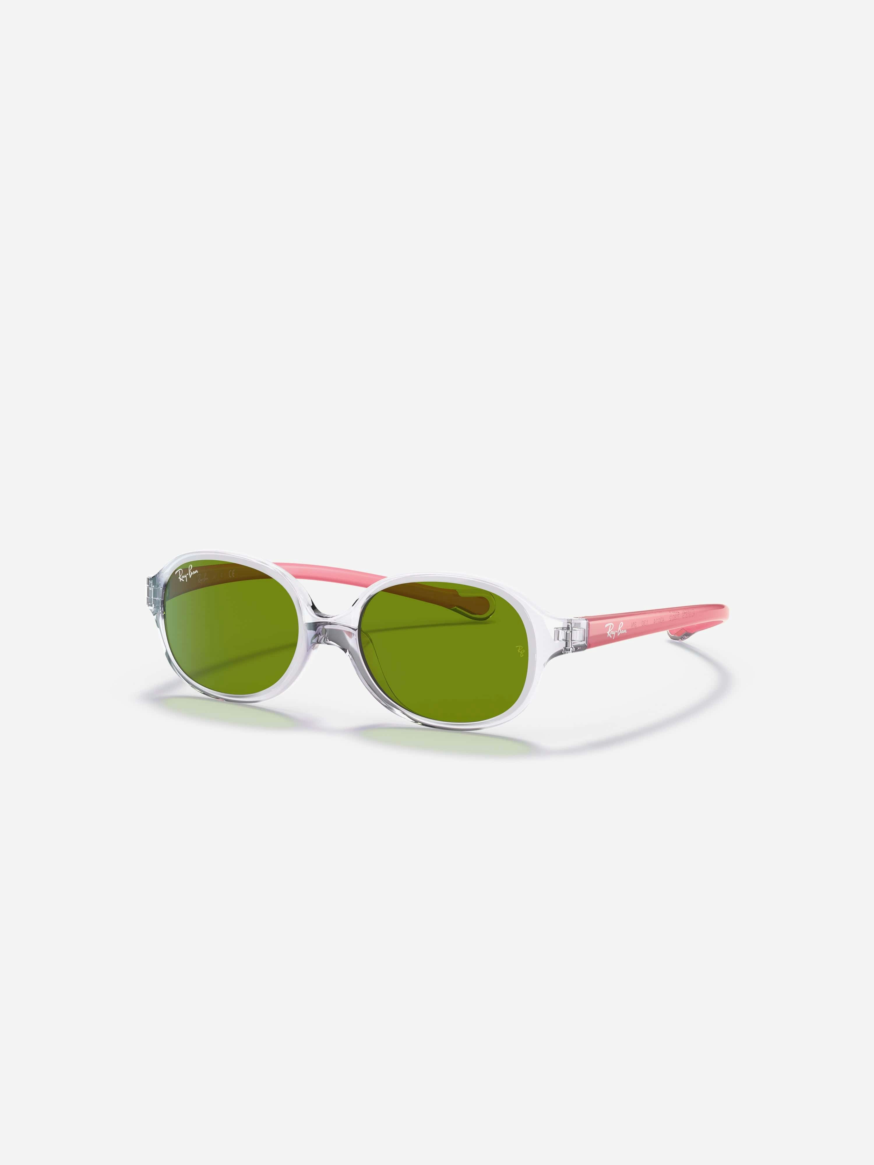 Ray-Ban Sunglasses Kids Kids - Red Frame Green Lenses 39-14, RB9187S - Image 3