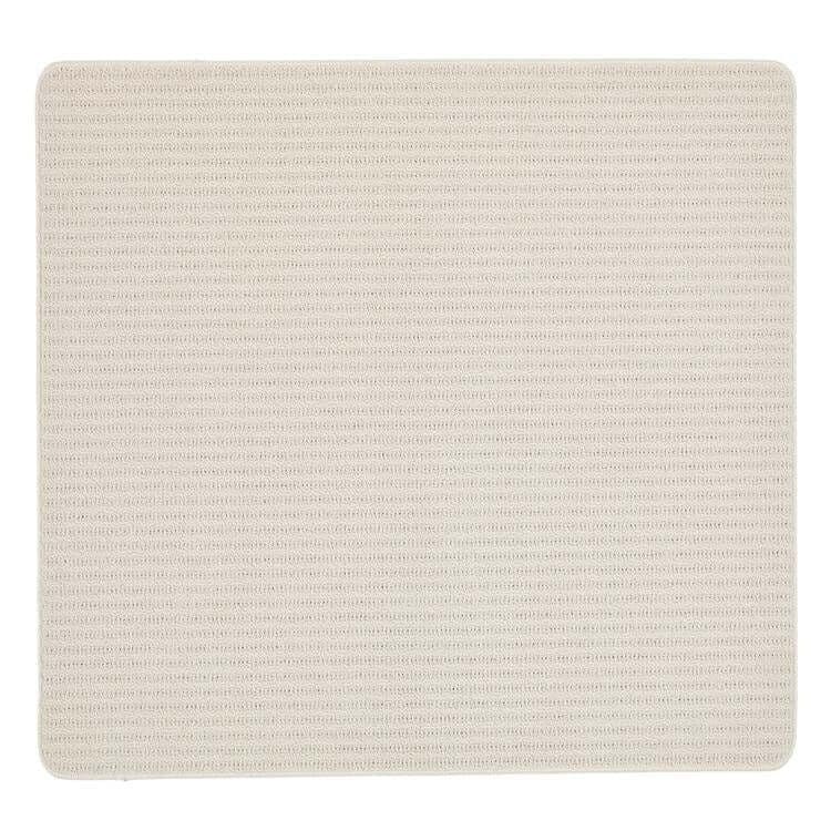 Rackhams Cream Washable Waffle Texture Mat And Runner - 100X150 Cm