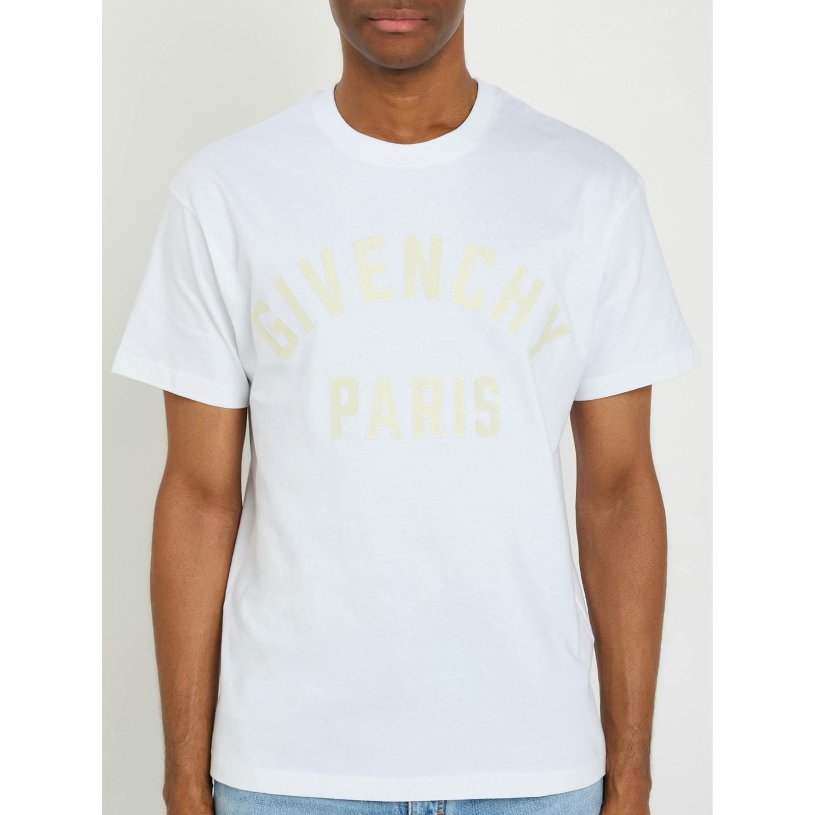 Givenchy Yellow/White Applique Logo T-Shirt In - Xxl