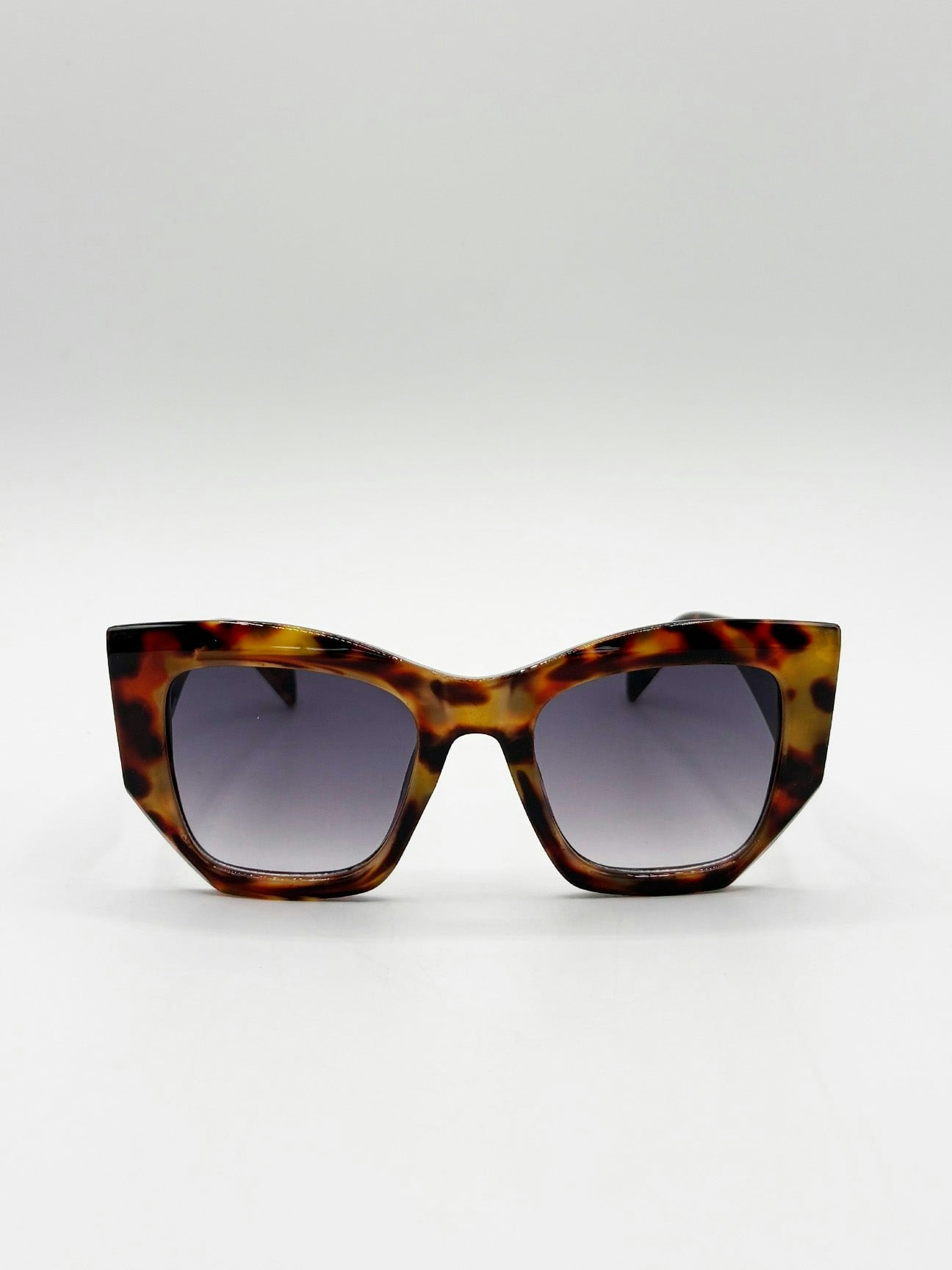 Svnx Black Square Cat-Eye Sunglasses In Tortoiseshell - One Size - Tortoise