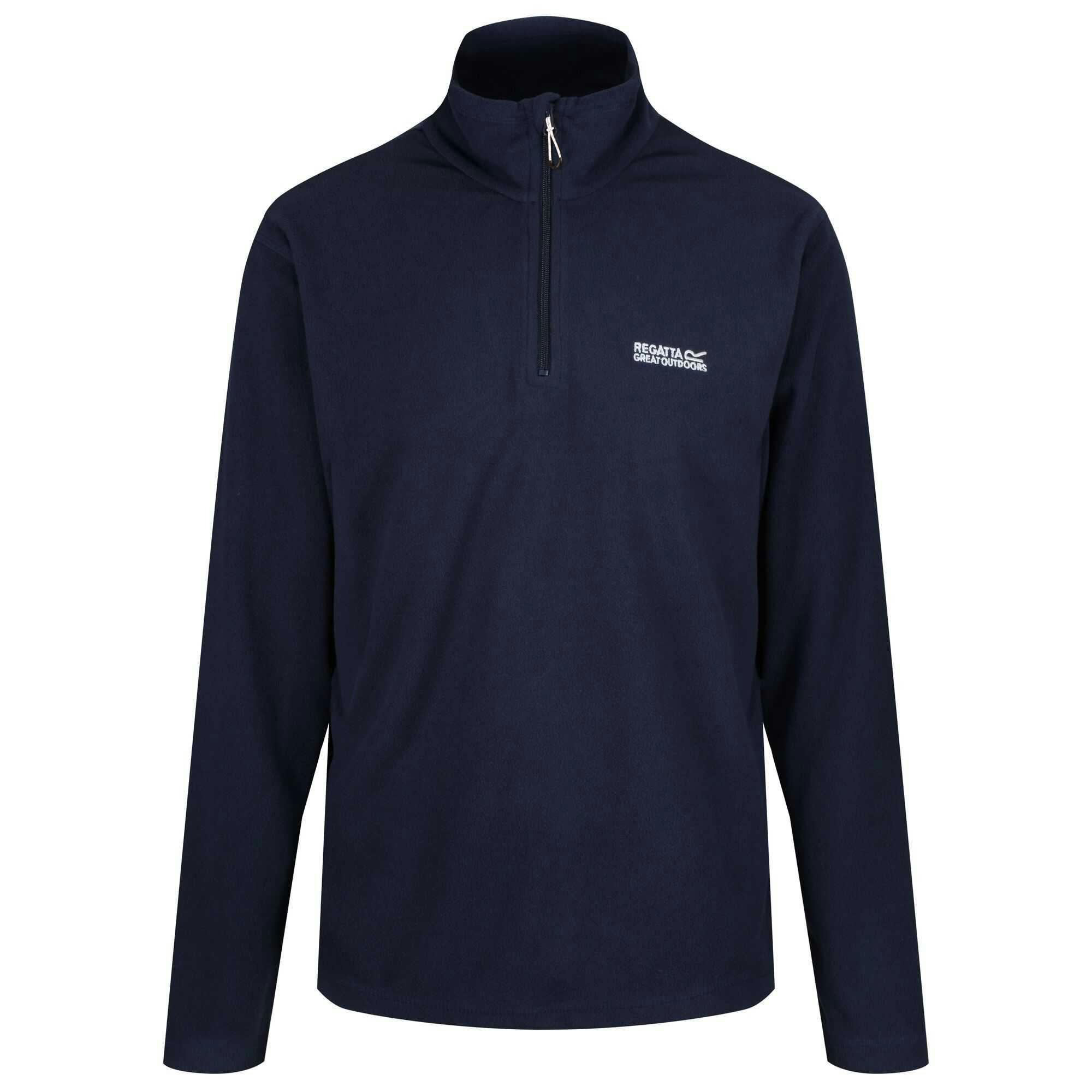 Regatta Men's Great Outdoors Thompson Half Zip Fleece Top - Navy - 5XL - Navy - 100% Polyester