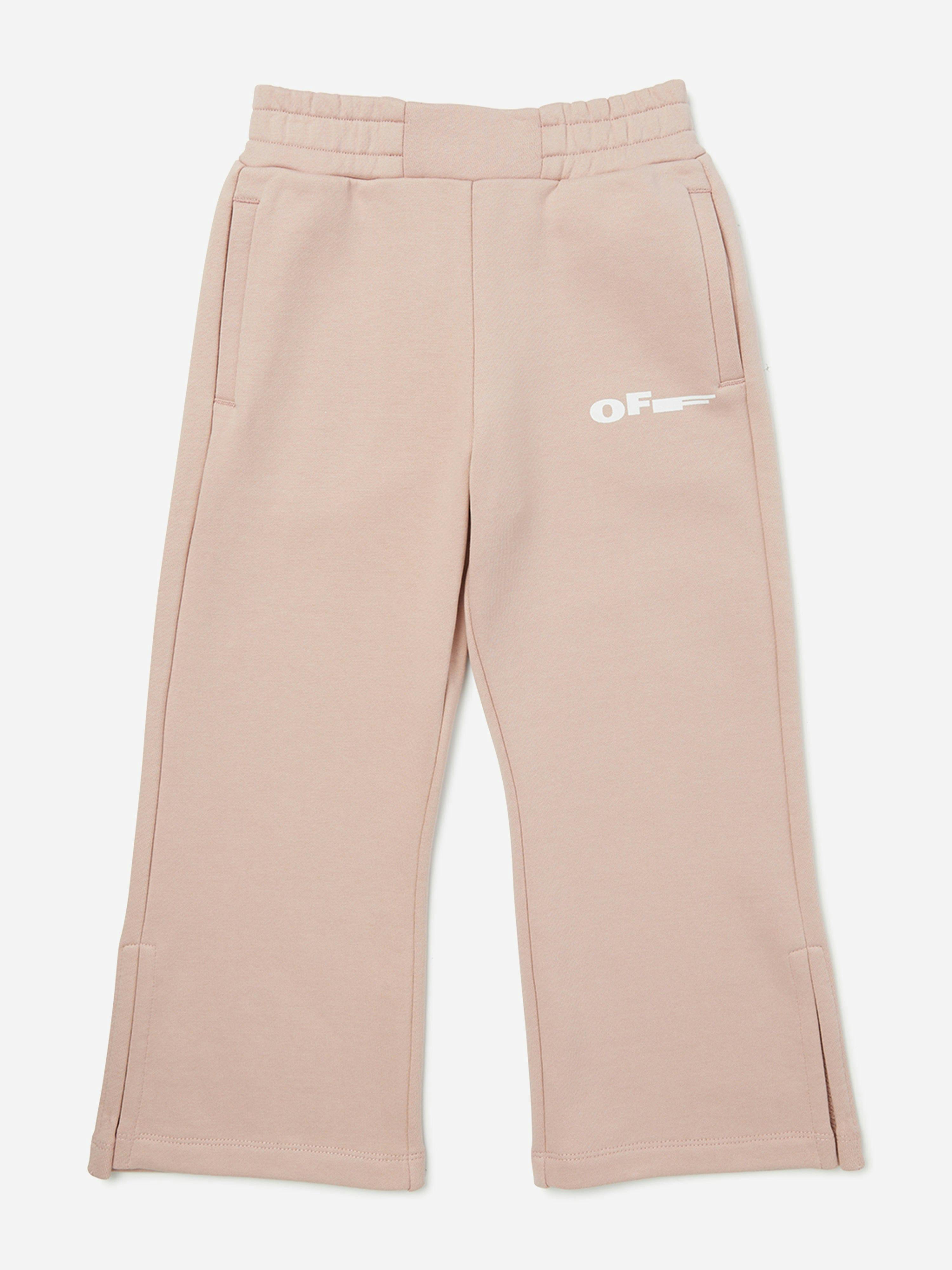 Off-White Girls White/Pink Off- Type Joggers In - 6 Yrs