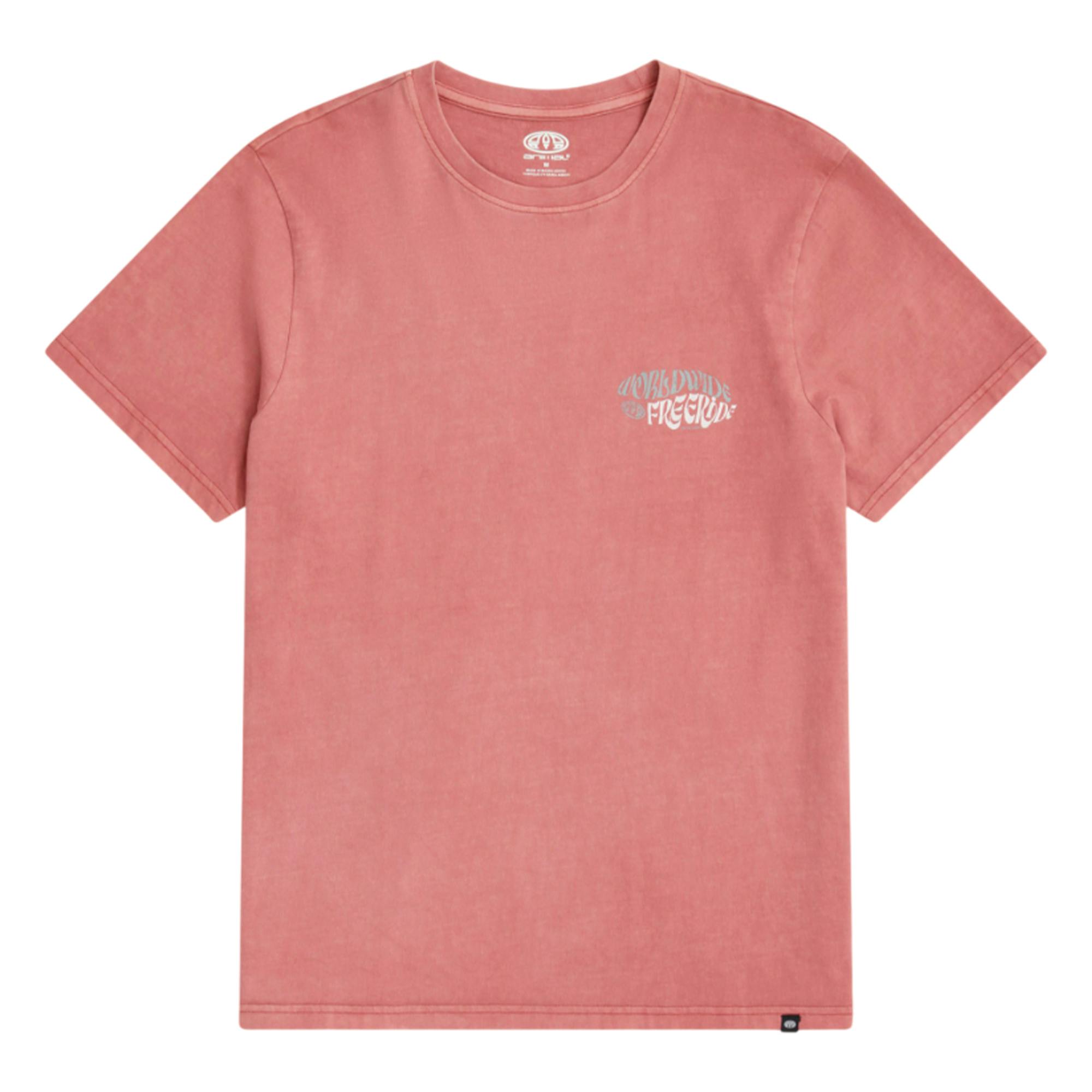Animal Men's Dark/Burgundy Worldwide Freeride Jacob T-Shirt - Xs - 100% Mixed