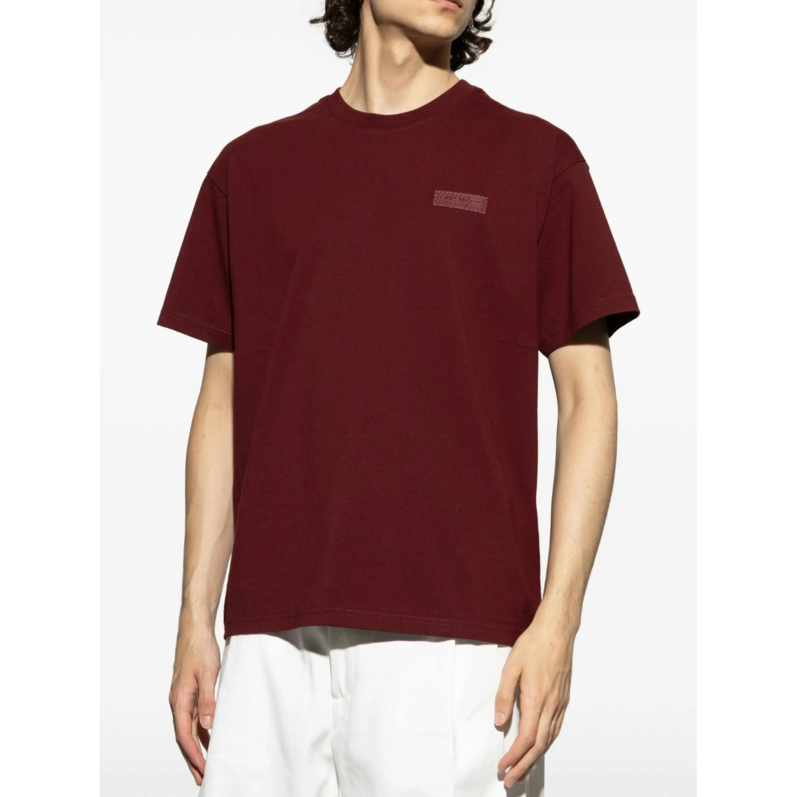 Givenchy Red Logo Patch T-Shirt In - Xxl
