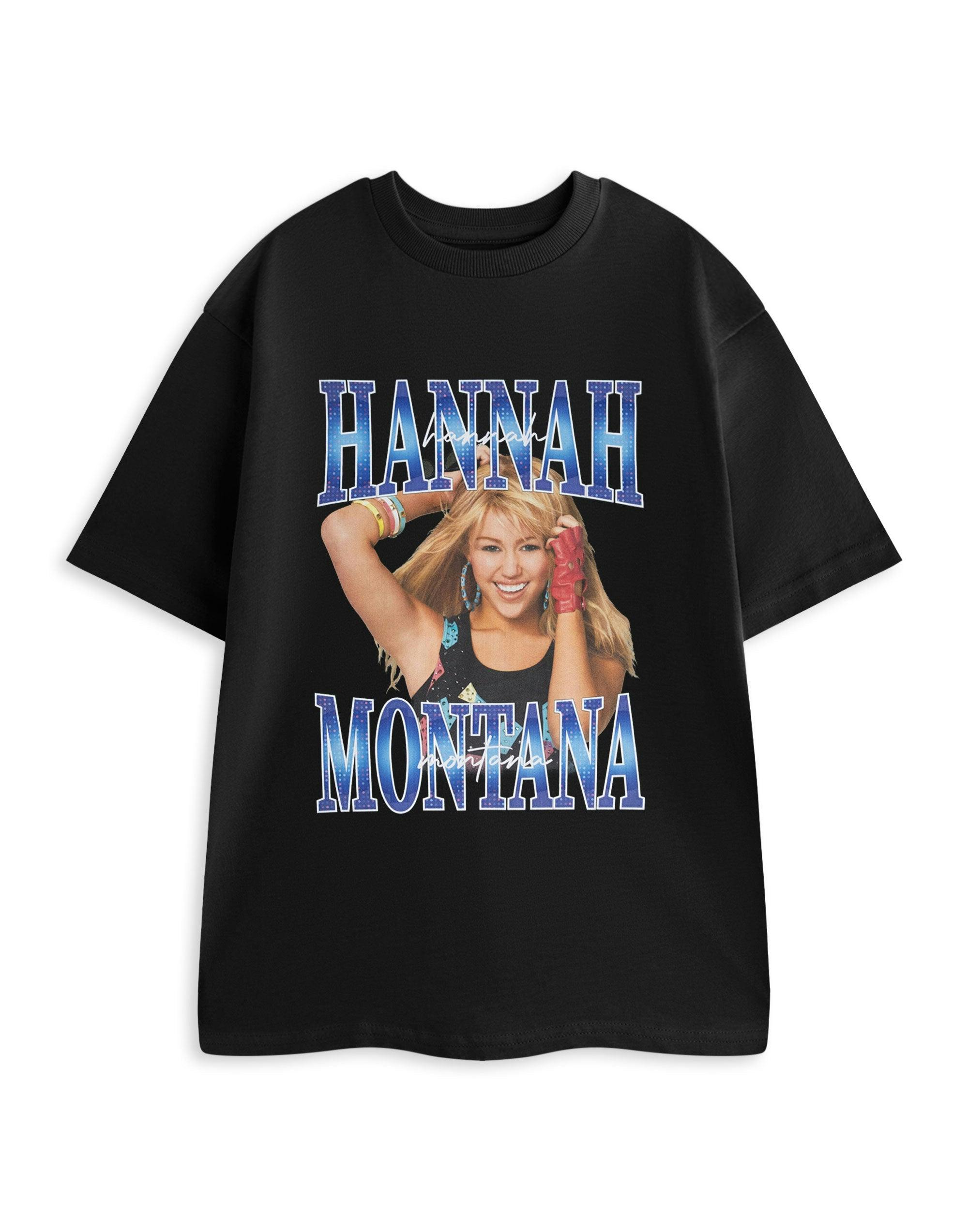 Vanilla Underground Women's Black Disney Hannah Montana Homage Short Sleeved T-Shirt - Medium