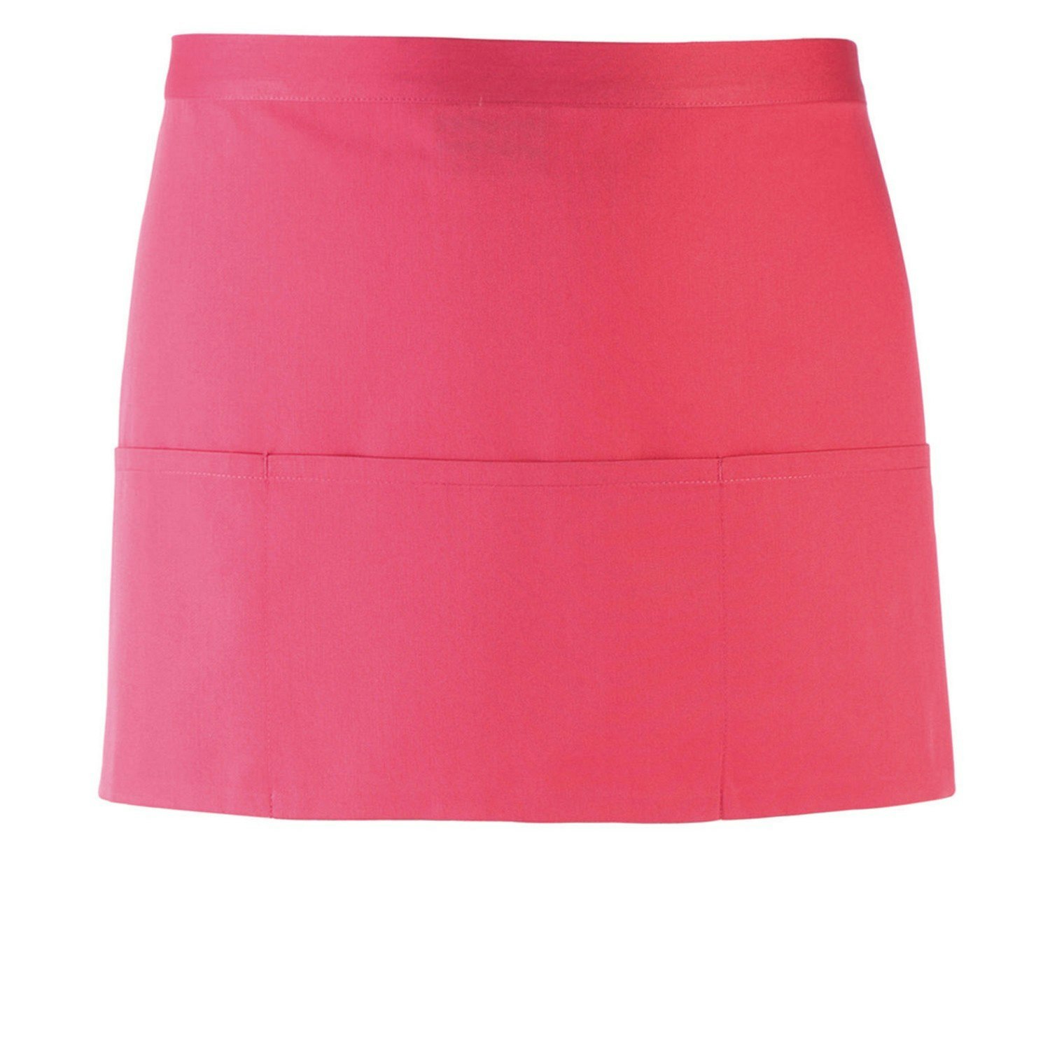 (One Size, Fuchsia) Premier Colours 3 Pocket Short Apron - Image 2