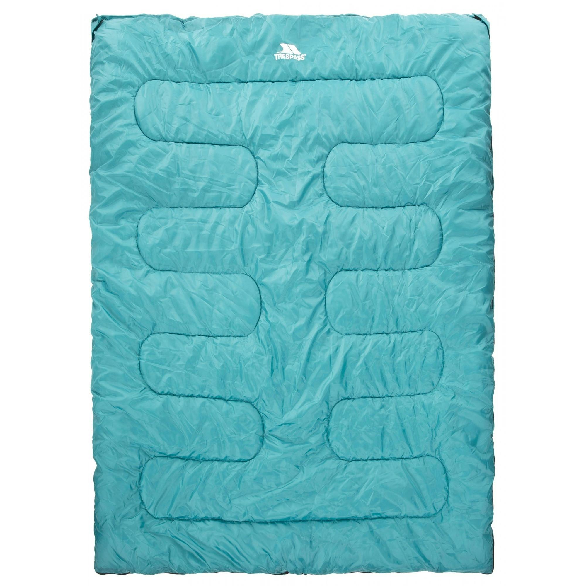 Trespass Light Catnap 3 Season Double Sleeping Bag - Jade - One Size