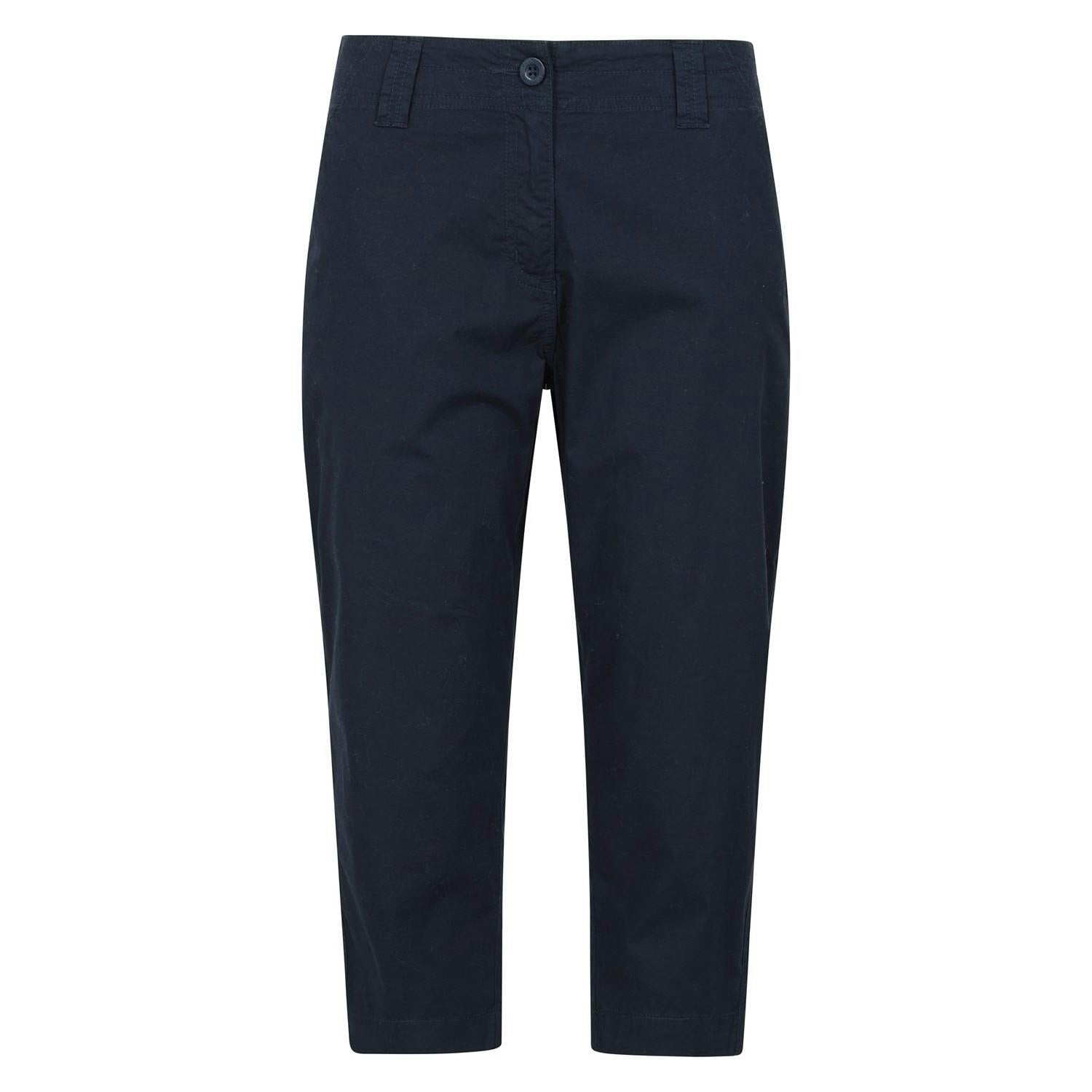 Mountain Warehouse Women's Coastal Stretch Capri - Navy - 4 Uk - Navy - 97% Cotton/3% Elastane