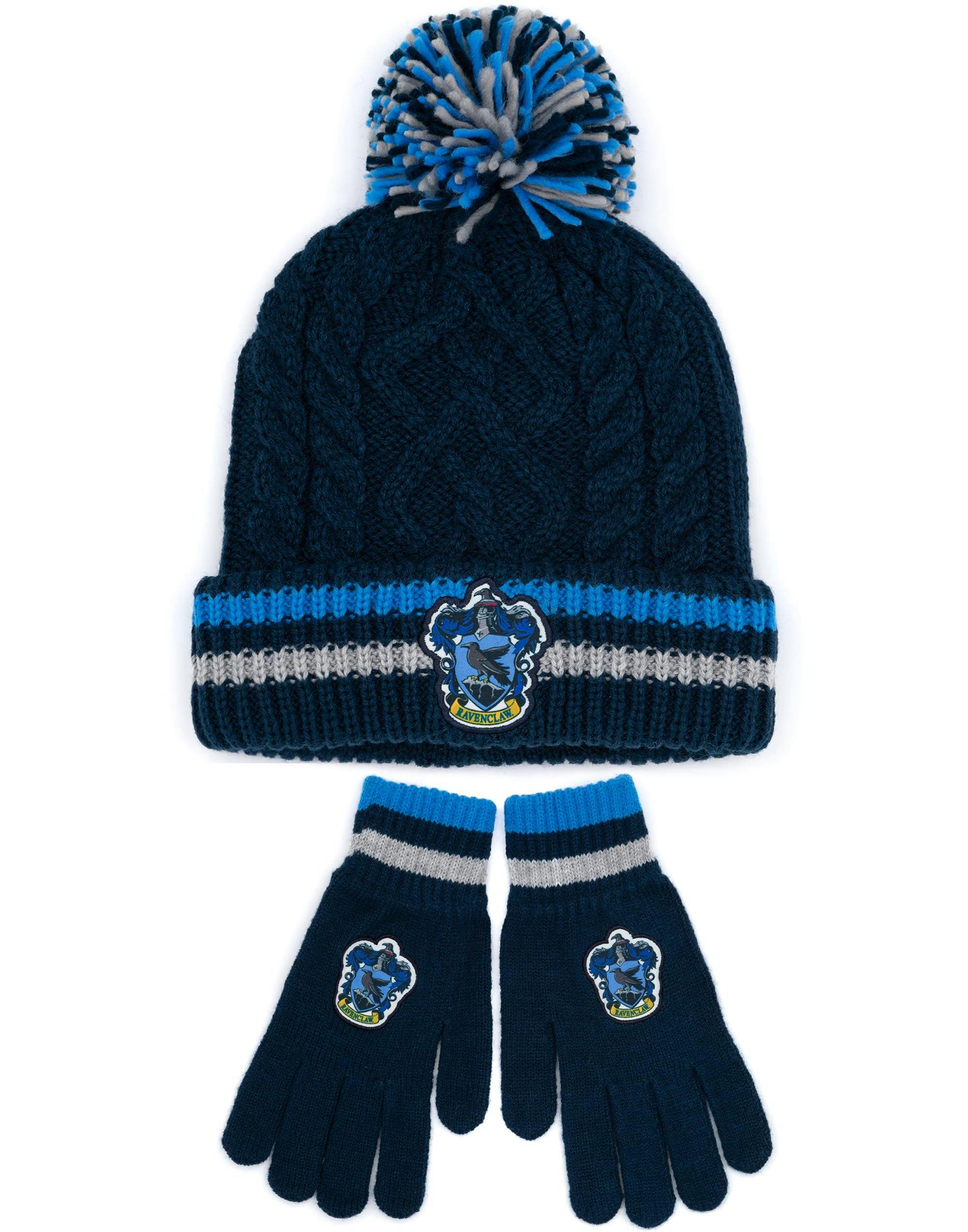 Vanilla Underground Unisex Blue Harry Potter Beanie And Gloves Set (One Size)