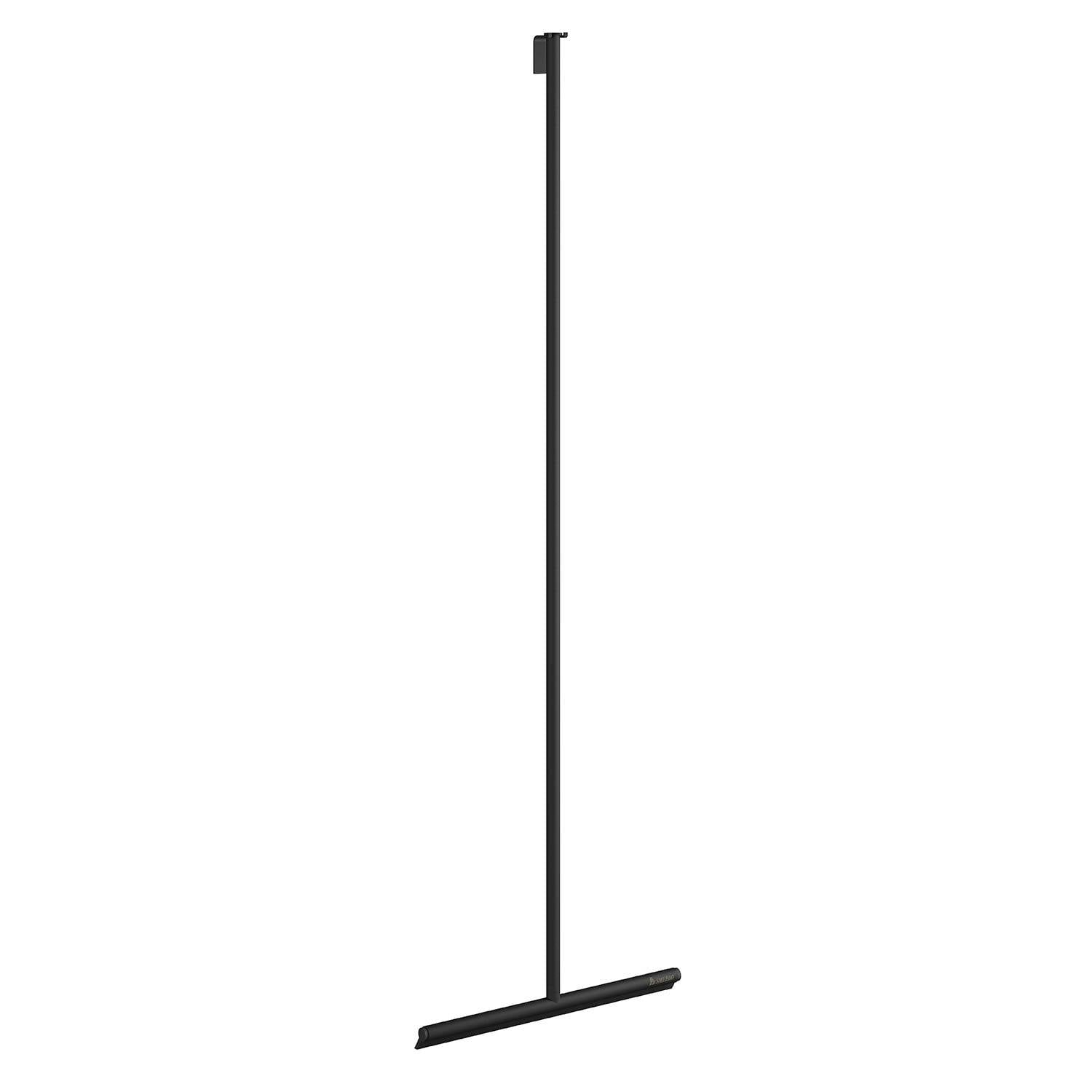 Smedbo Black Stainless Steel Bathroom Floor Squeegee With Self Adhesive Hanging Hook