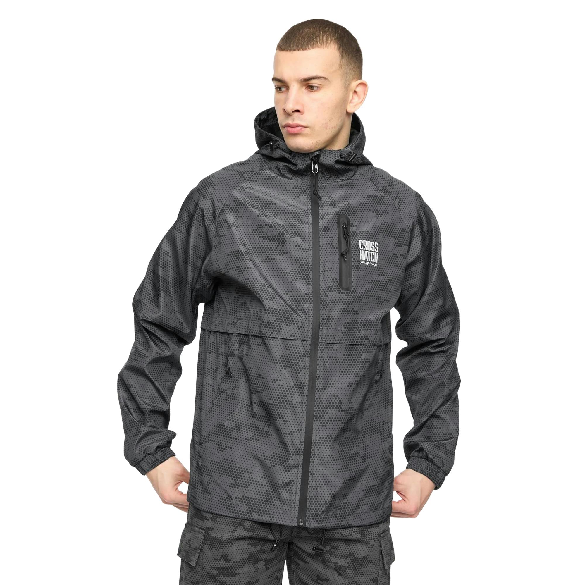 Crosshatch Men's Dark/Grey Janscore Jacket - M - 100% Mixed