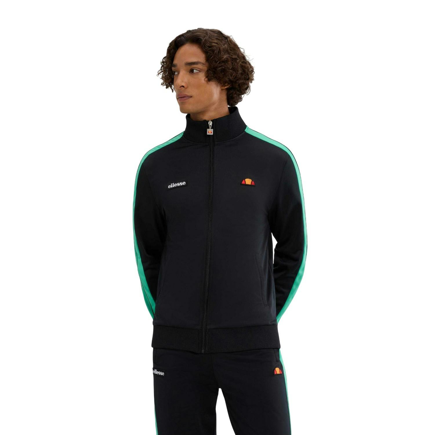 Ellesse Men's Black Cervinio Track Top - Xs - 100% Polyester