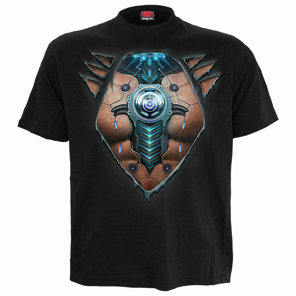 Spiral Direct Black Cyber Skin - T-Shirt - Xl - Digital