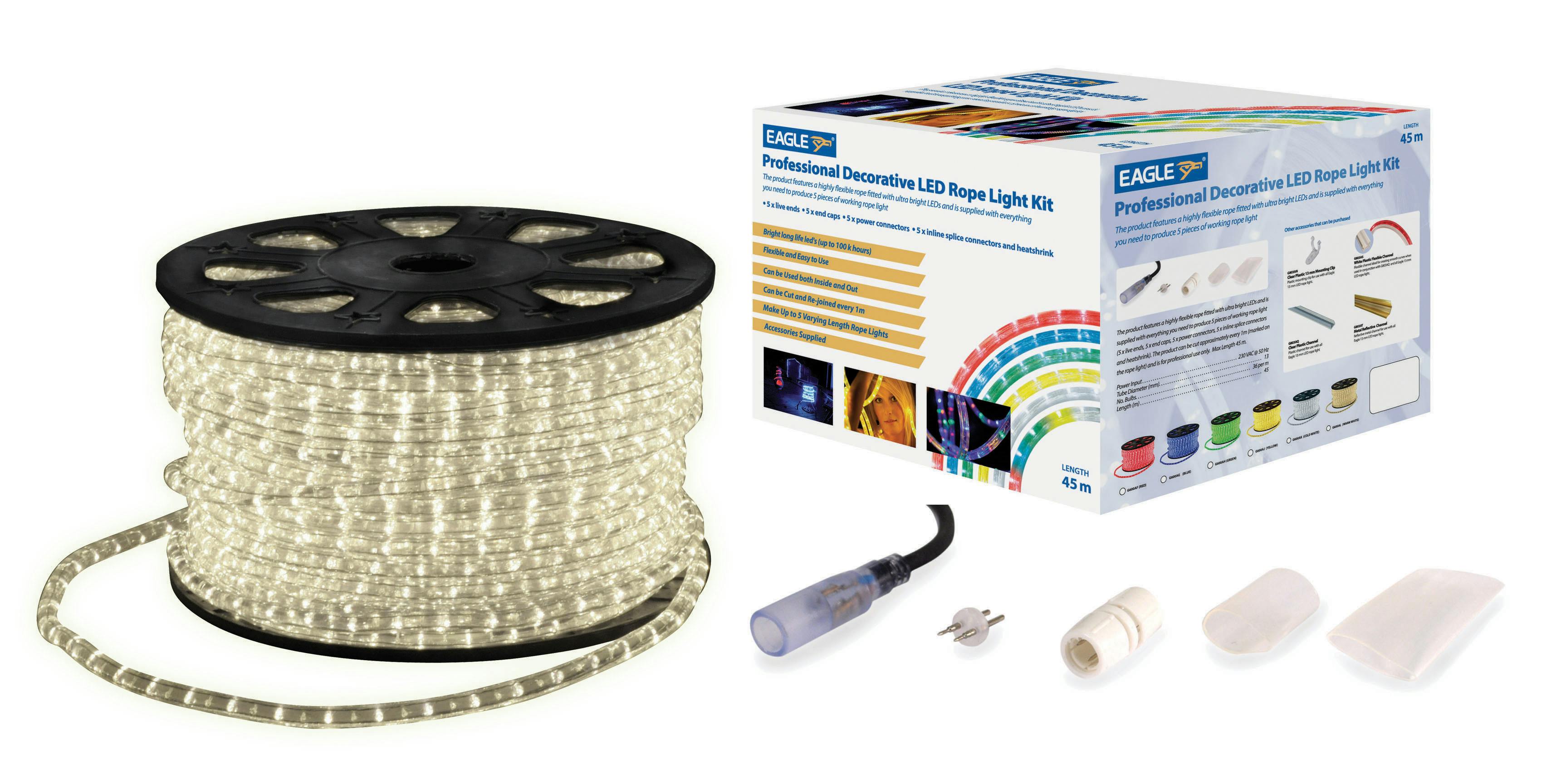 Eagle White Ice 45M Static Led Rope