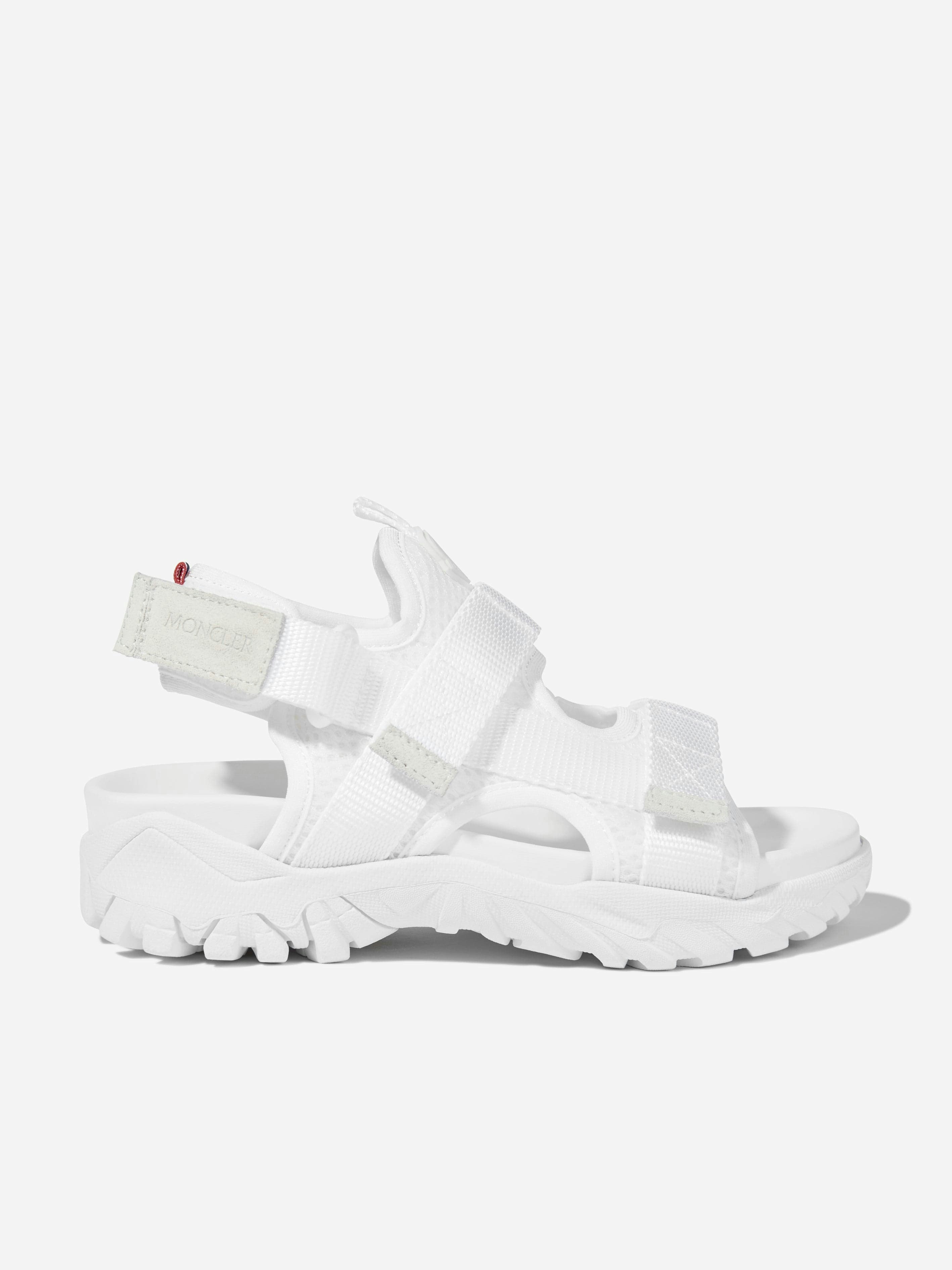 Moncler Enfant Boys White Kids Trailgrip Vela Sandals In - Eu 31 Uk 12.5