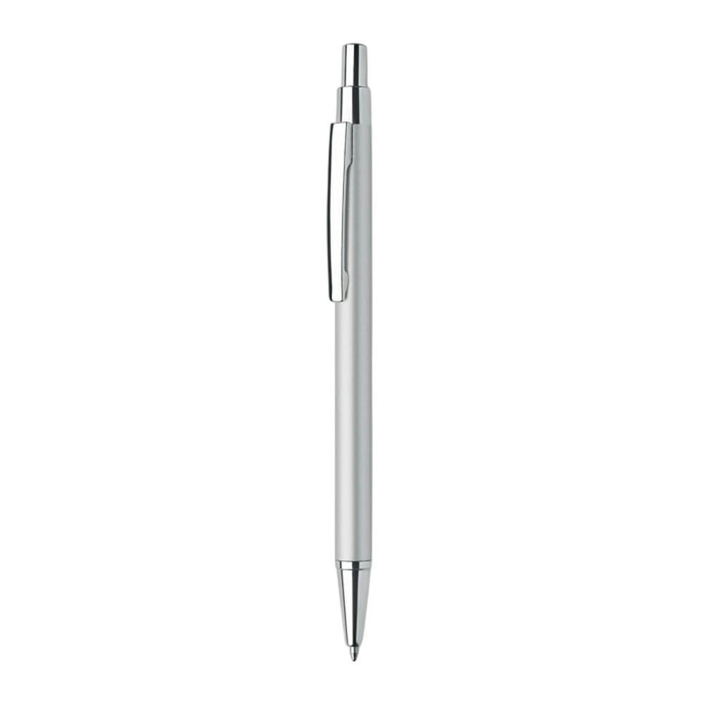 Rackhams Silver Dana Recycled Aluminium Ballpoint Pen - 14Cm X 0.8Cm