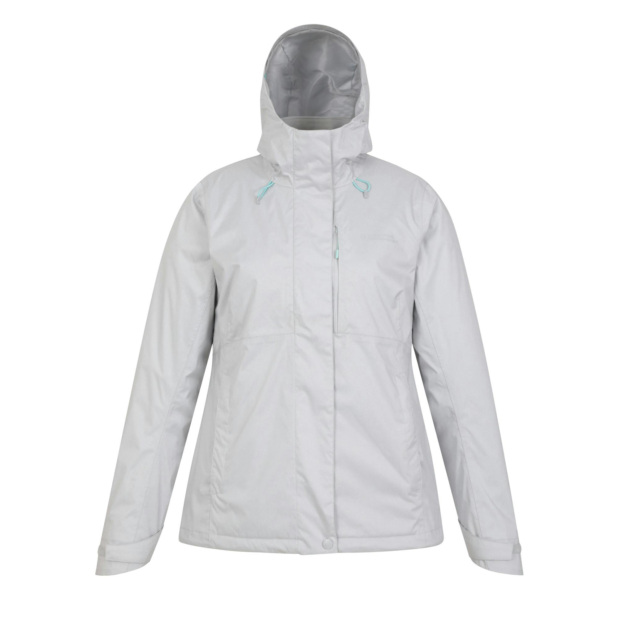 Mountain Warehouse Women's Grey Whirlwind Padded Jacket - 18 Uk - 96% Polyester/4% Elastane