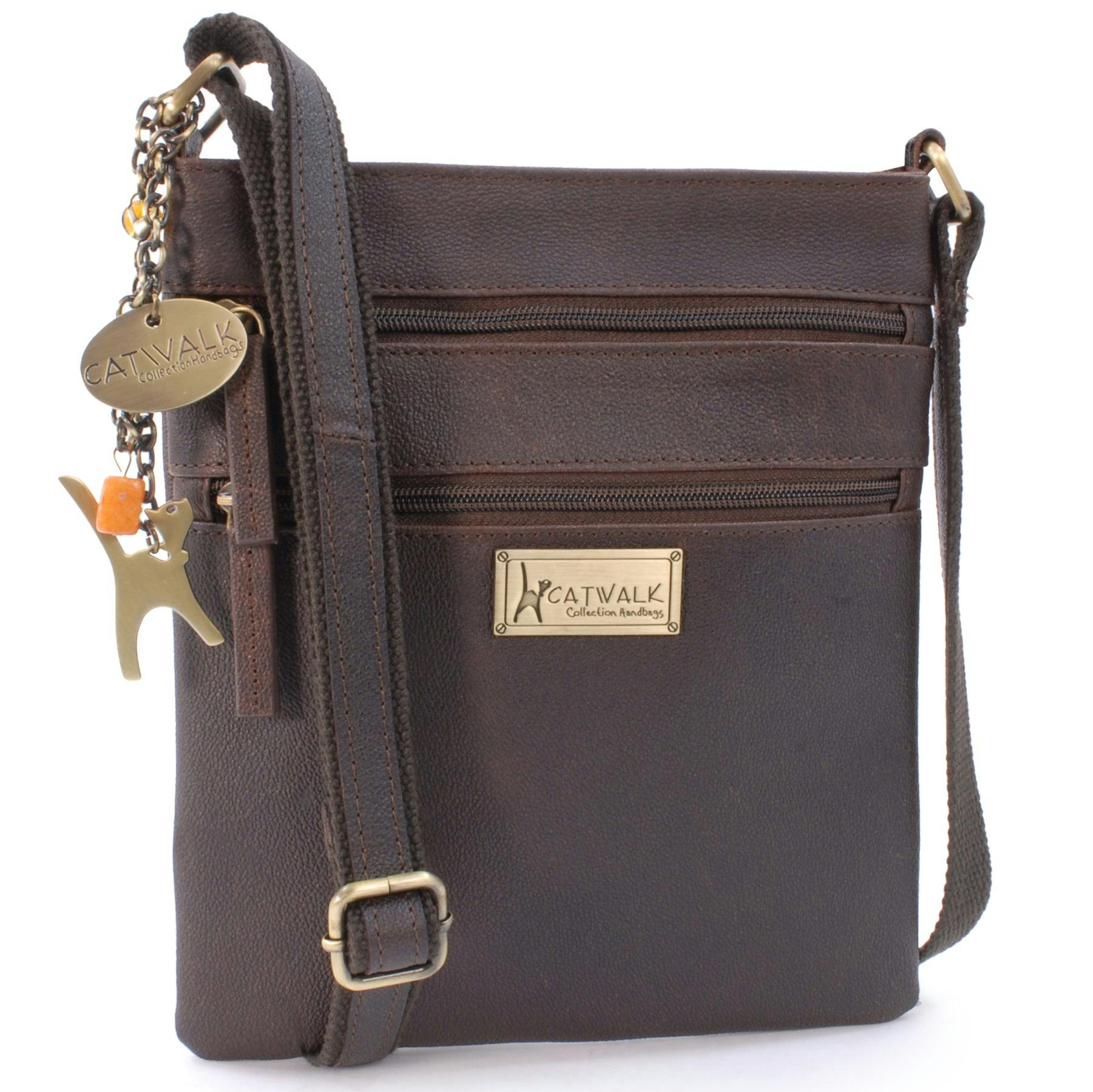Catwalk Collection Handbags Brown Nadine - Crossbody Bag