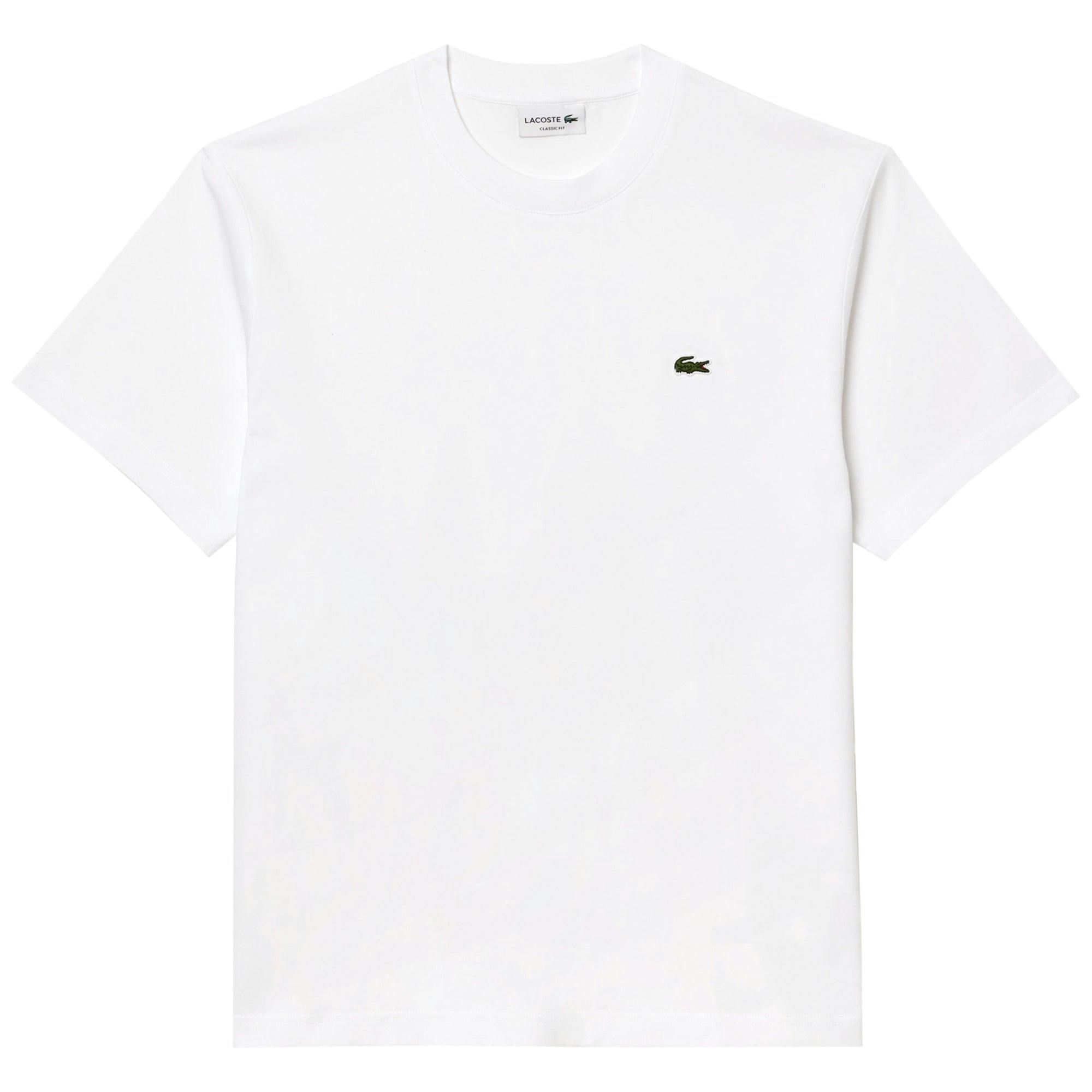 Lacoste White Th7318 Classic Fit Cotton T-Shirt - XX-Large