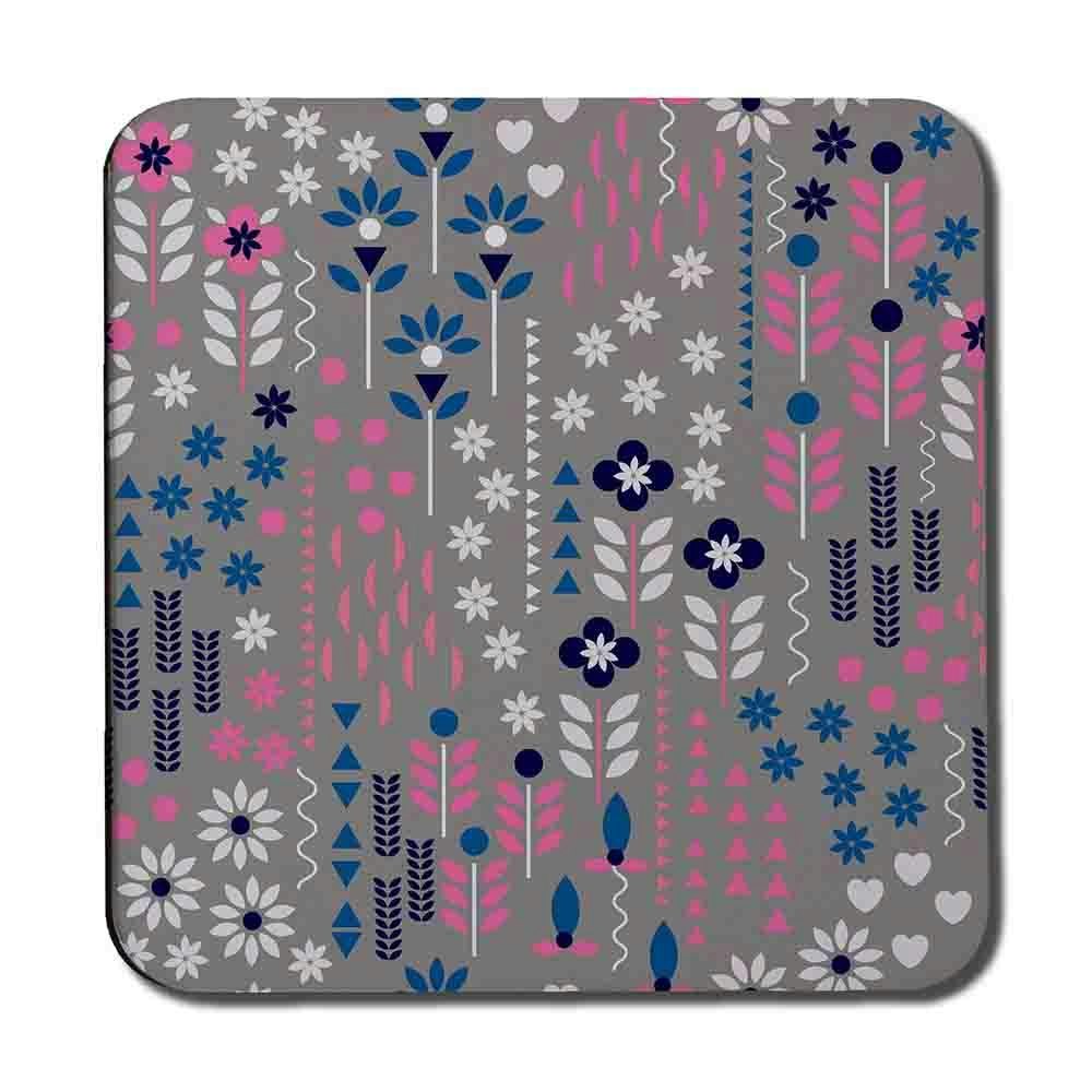 Rackhams Pink/Blue/White Selection Of Flowers In & (Coaster)