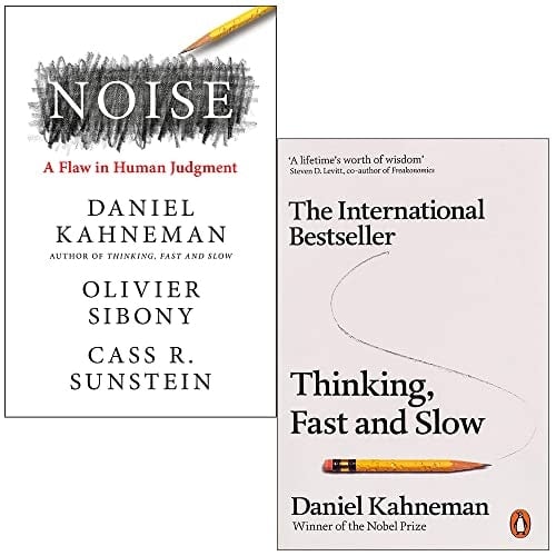 Various Publishers Noise & Thinking Fast And Slow By Daniel Kahneman 2 Books Collection Set