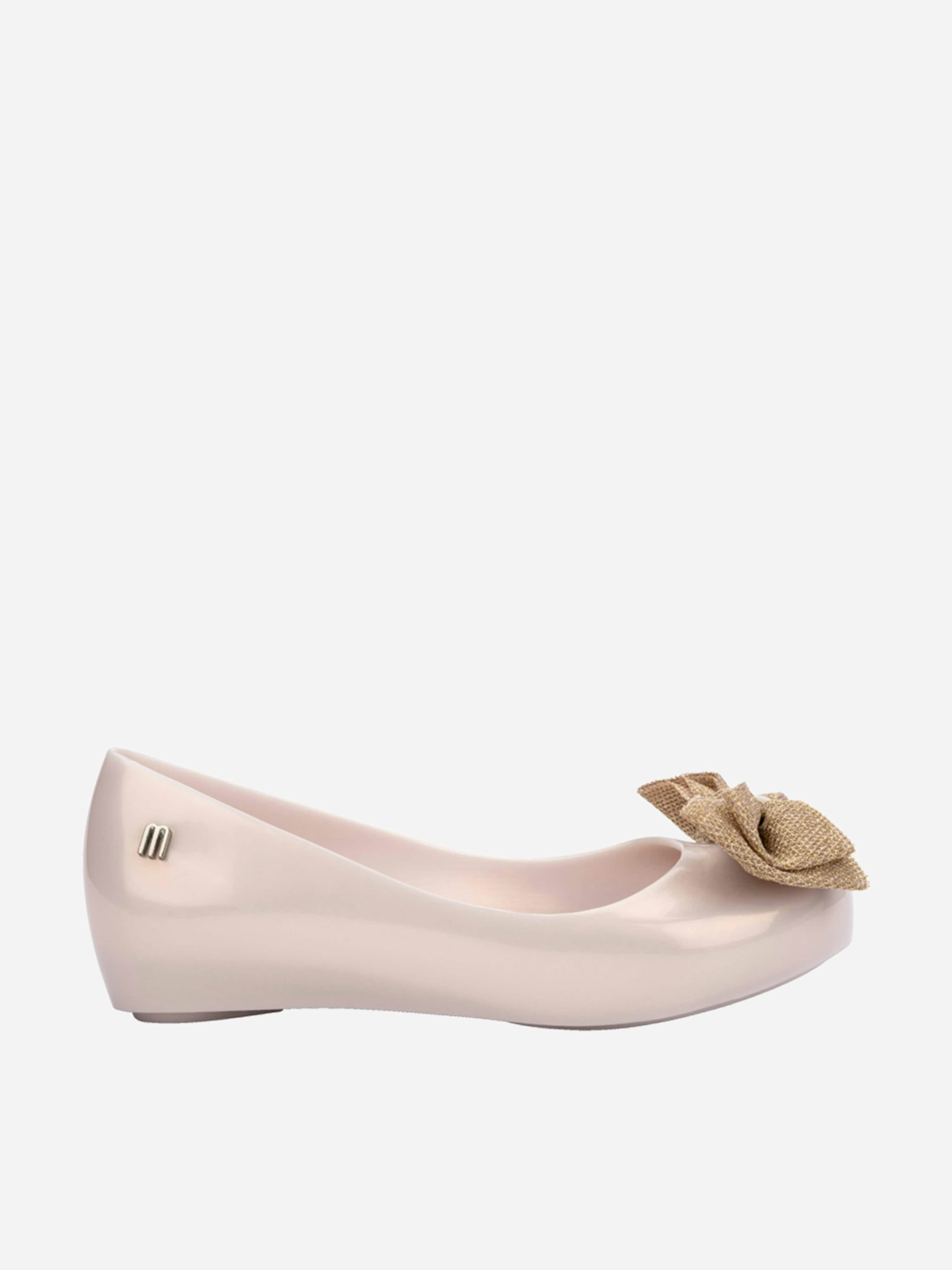 Mini Melissa Girls Ivory Ultra Sweet Xii Ballerinas In - Eu30-Uk11
