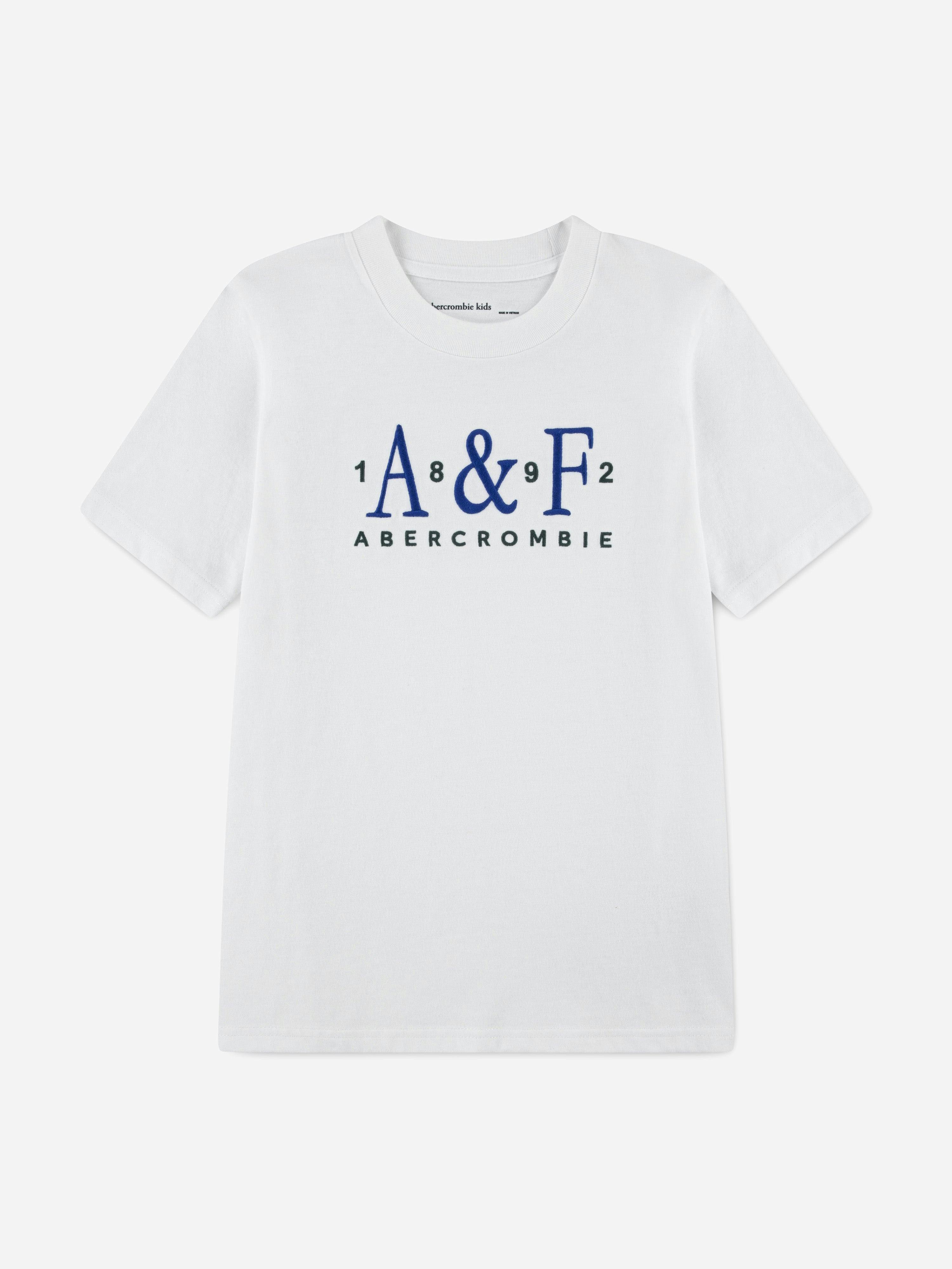 Abercrombie & Fitch Boys White Signature T-Shirt In - 13 - 14 Yrs