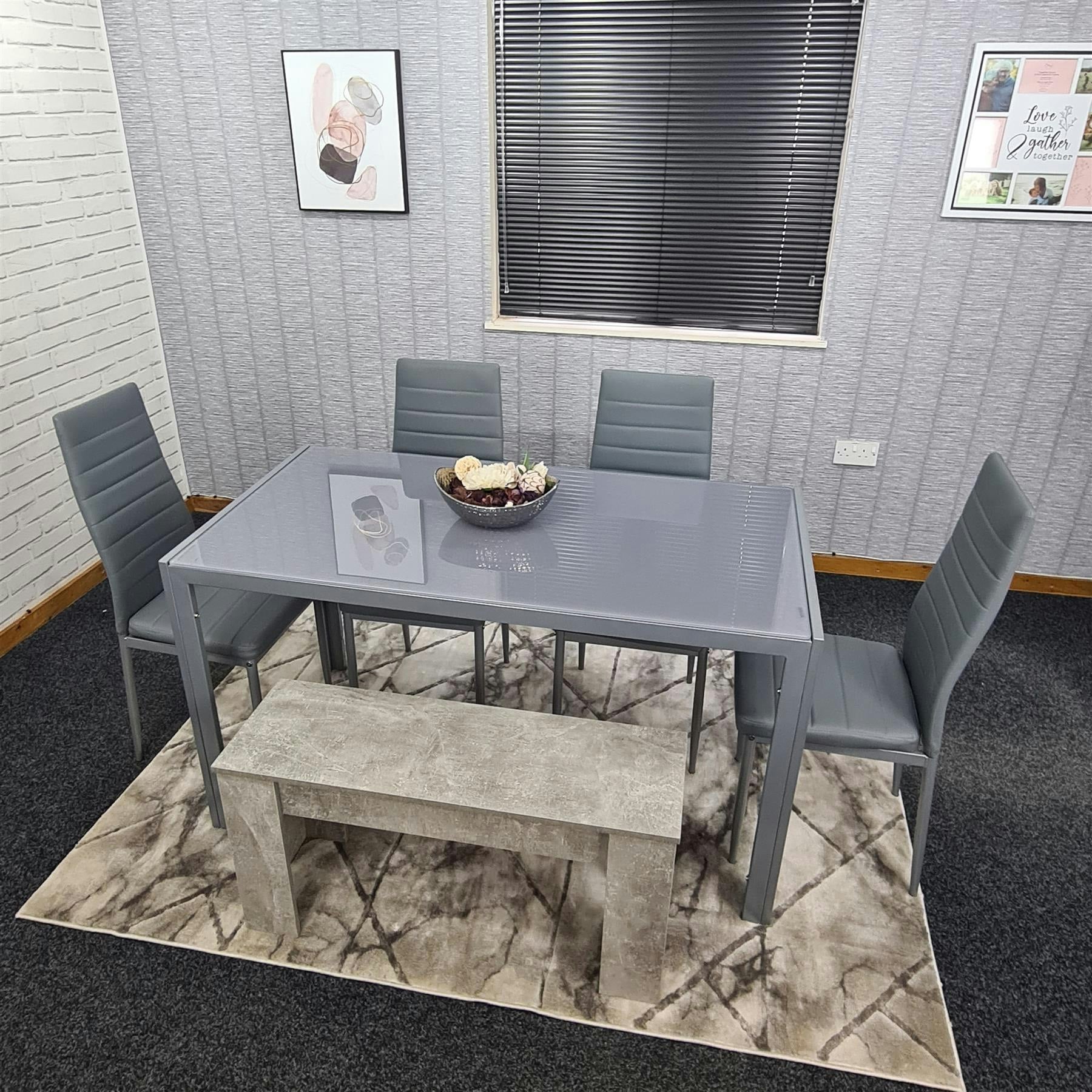 Flanagan 6 -Person Glass Dining Set - Image 6