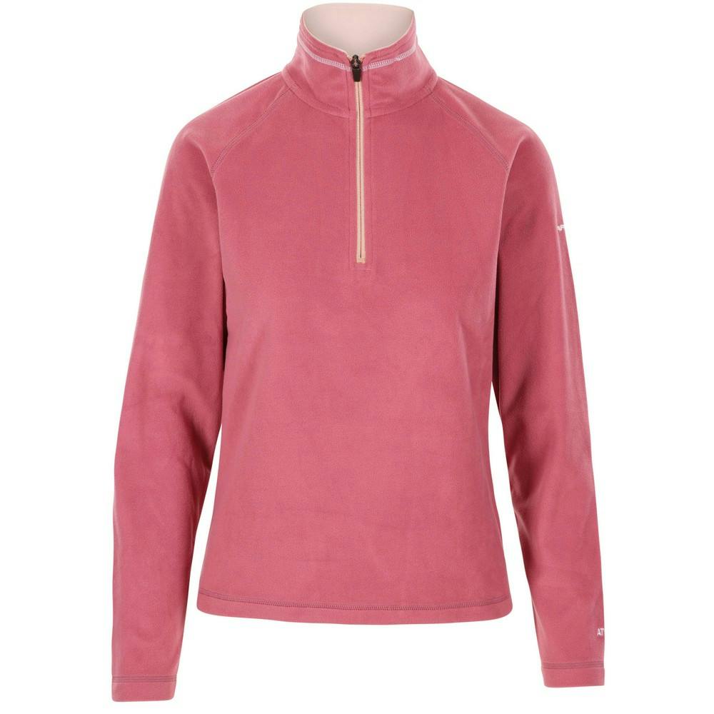 Trespass Women's Skylar Fleece Top - Rose Blush - S - Rose Blush - 100% Polyester