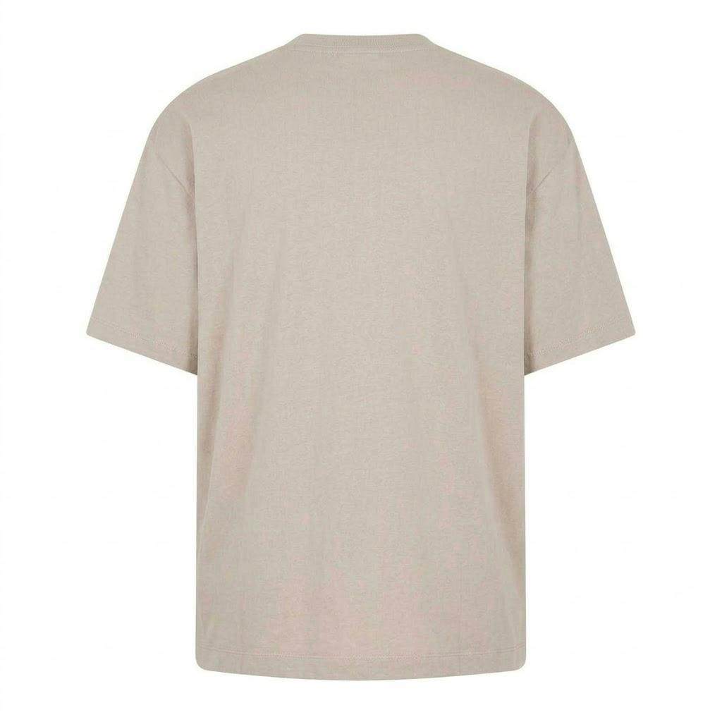 Calvin Klein Men's Beige Back Print Logo Regular T-Shirt - M - 100% Cotton