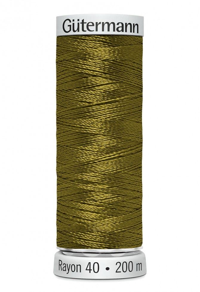 Gutermann No 40 Sulky Rayon Embroidery Thread 200M Rayon Thread Suitable For Embroidery - 1227 - 200 Metres