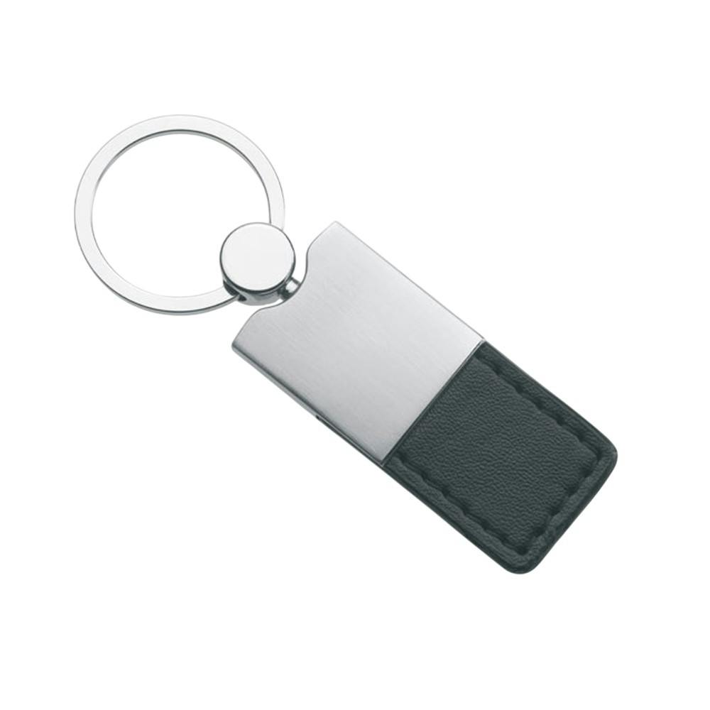 Midocean Black Columbus Metal Keyring - One Size