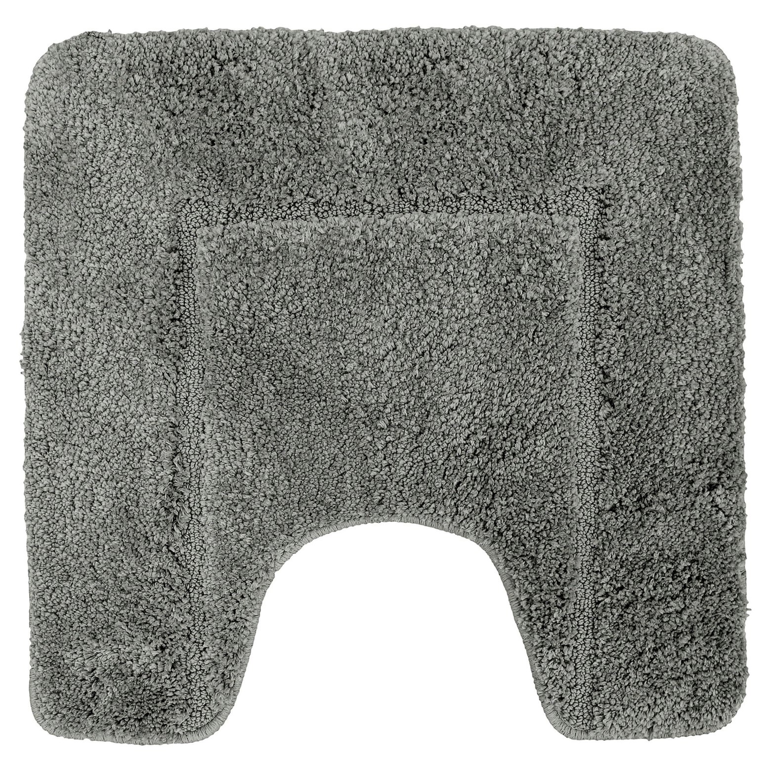 Velosso Silver Mayfair Microfibre Pedestal Mat Antislip