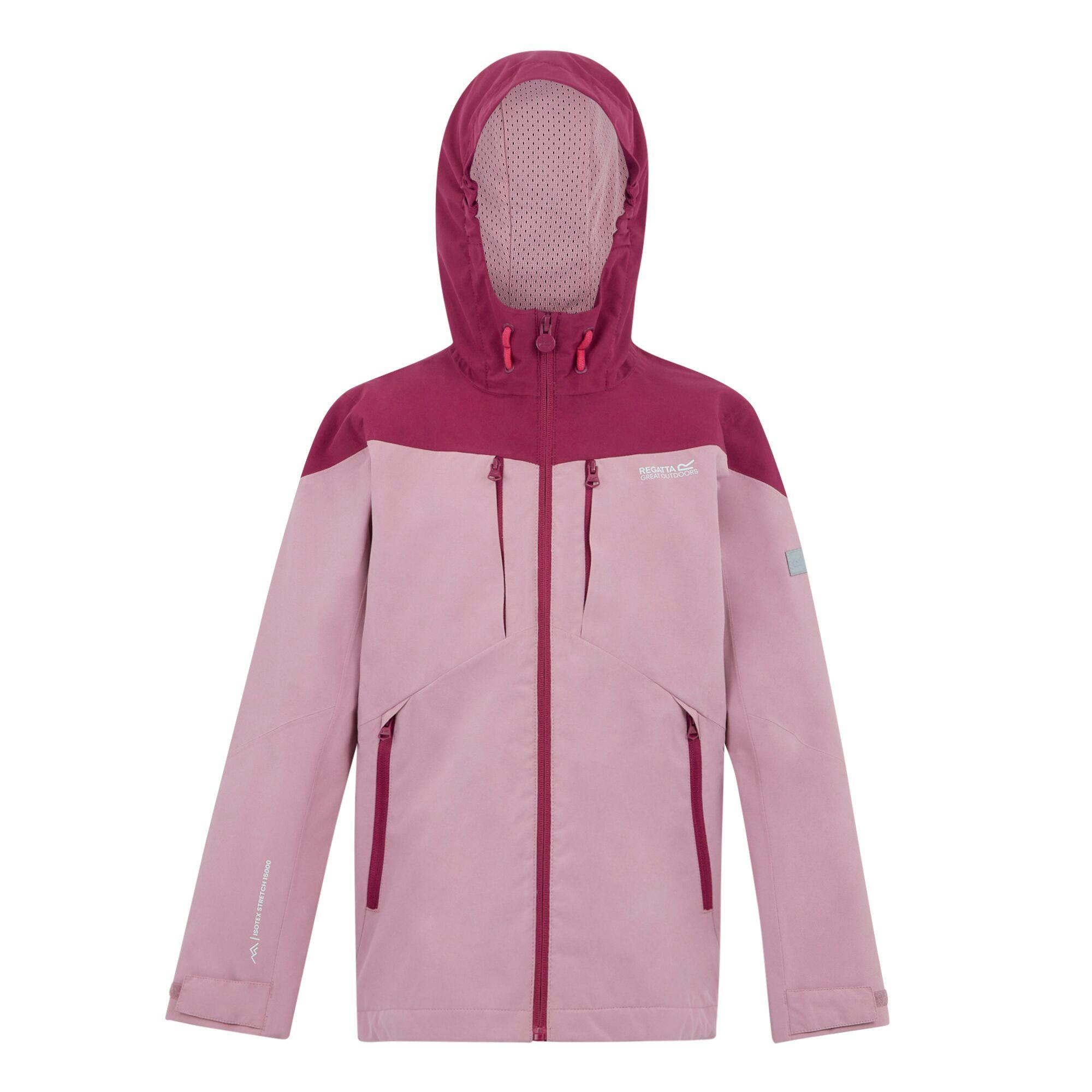 Regatta Childrens/Kids Highton Vi Waterproof Jacket - Lilas/Beaujolais - 15-16 Years - Lilas/Beaujolais - 100% Recycled Polyester